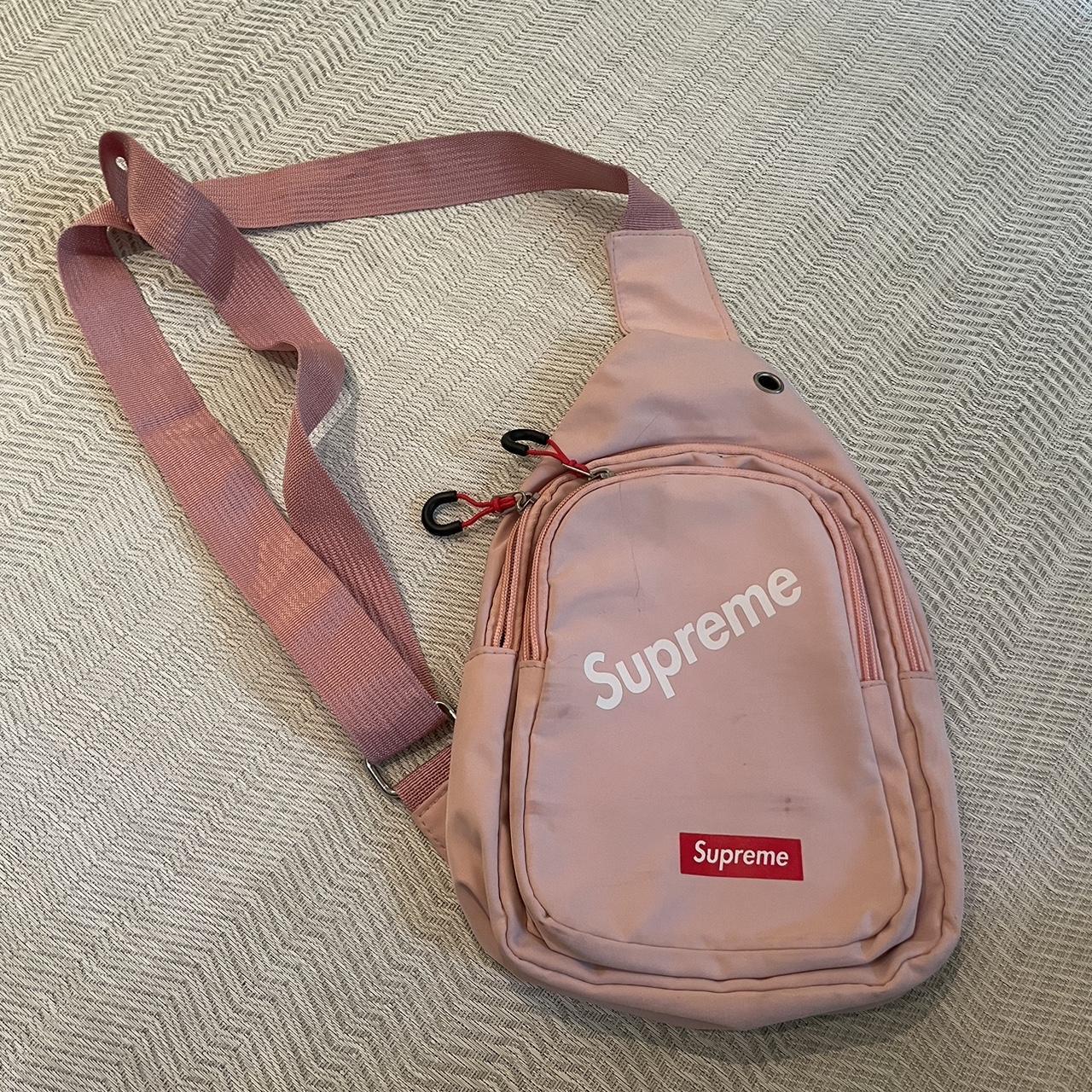 Pink supreme bag best sale