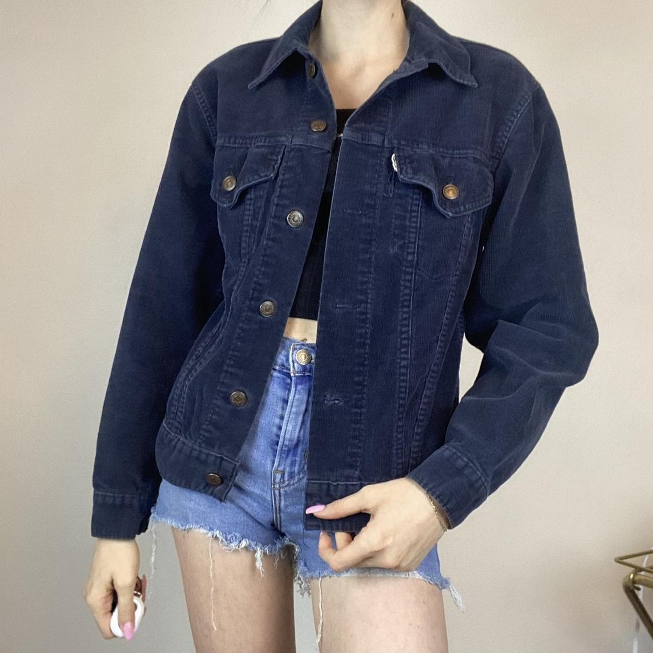 Levi's navy hot sale cord jacket