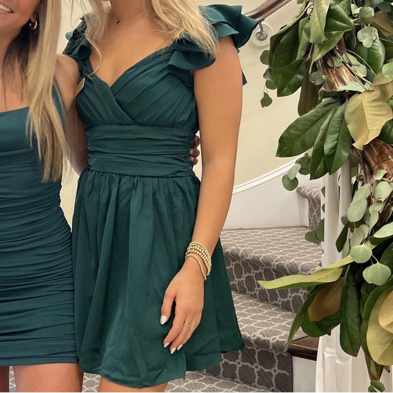 Emerald Green Hello Molly dressworn once Depop