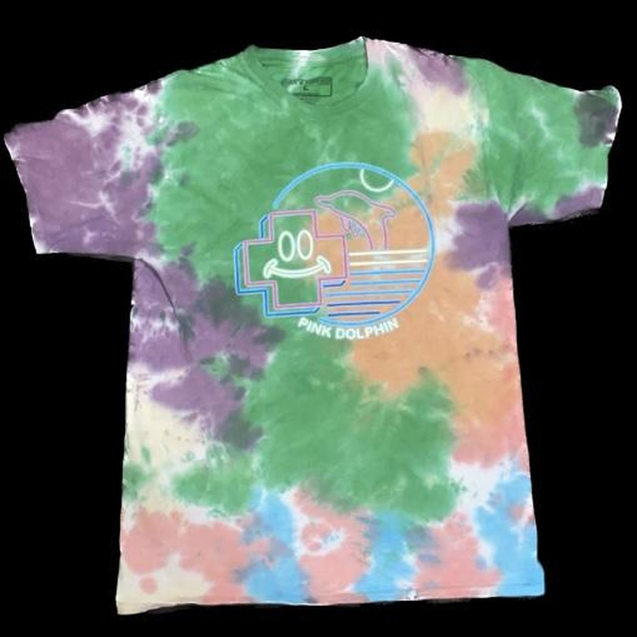 Pink dolphin best sale tie dye shirt