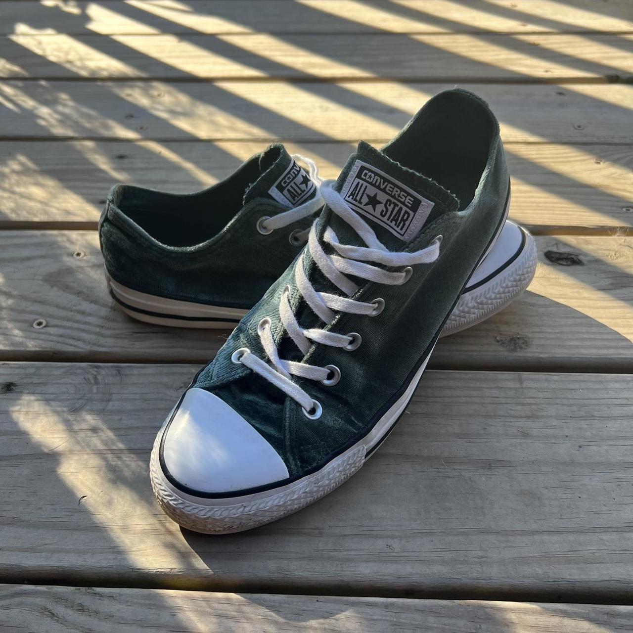 Converse All Star Women s Green Velvet Chuck Taylor