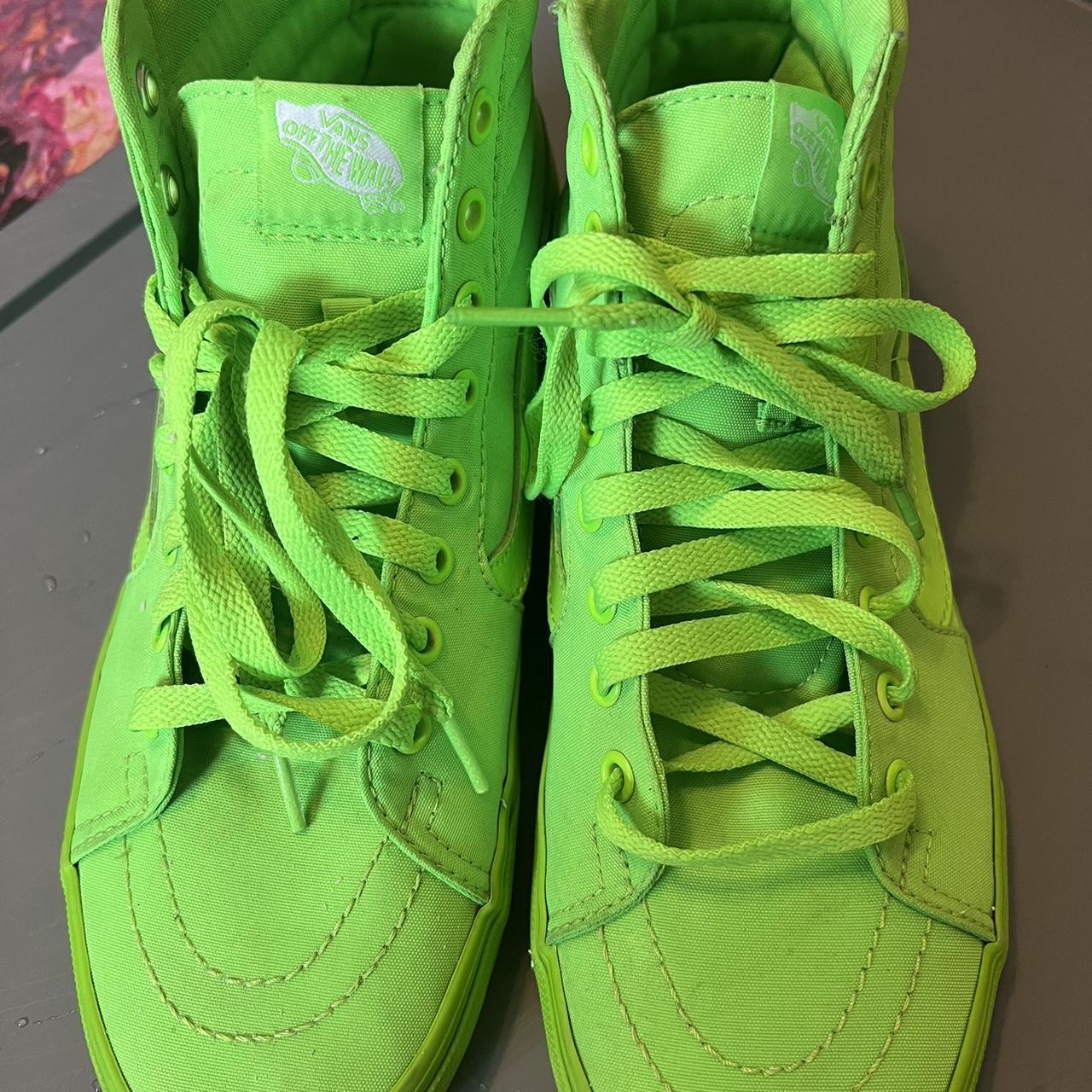 Neon high top vans best sale