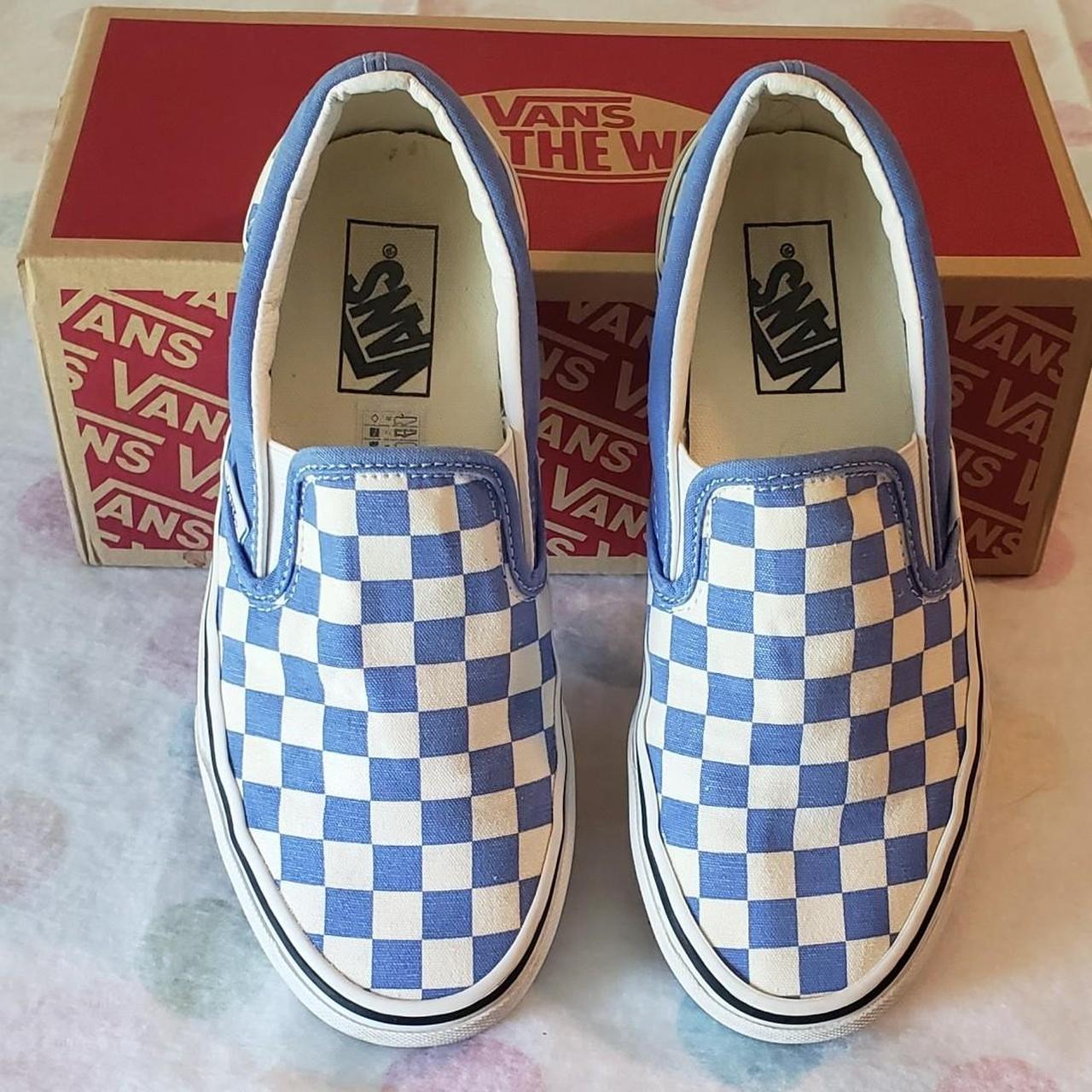 White slip on vans cleaner clearance