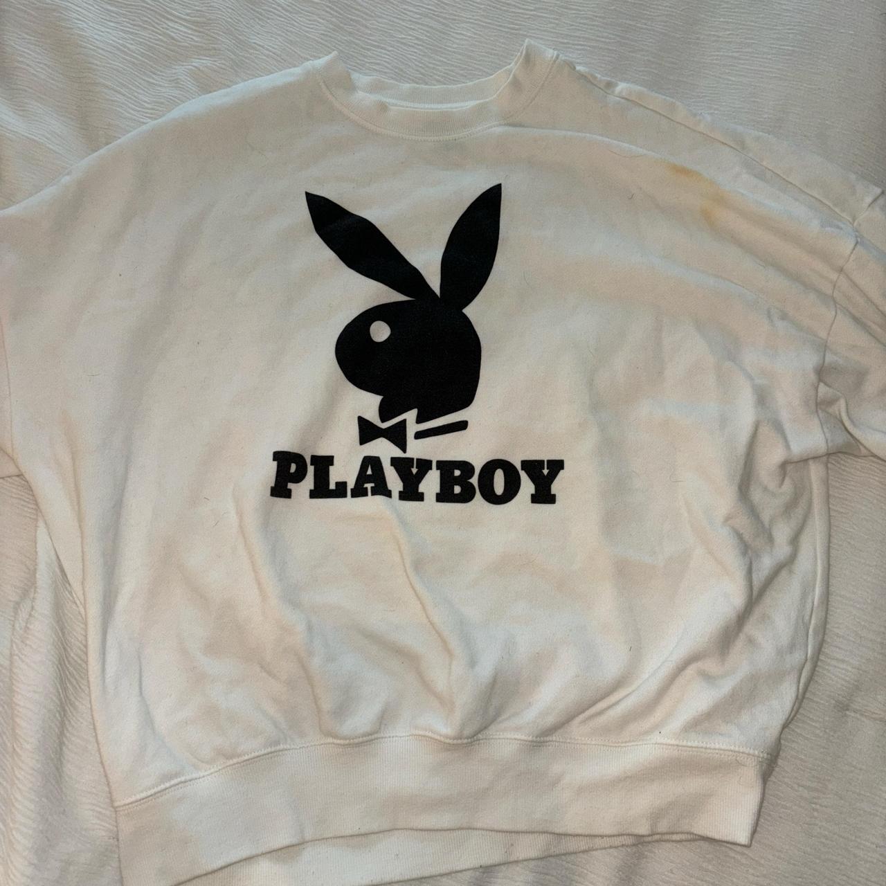 White playboy crewneck sale