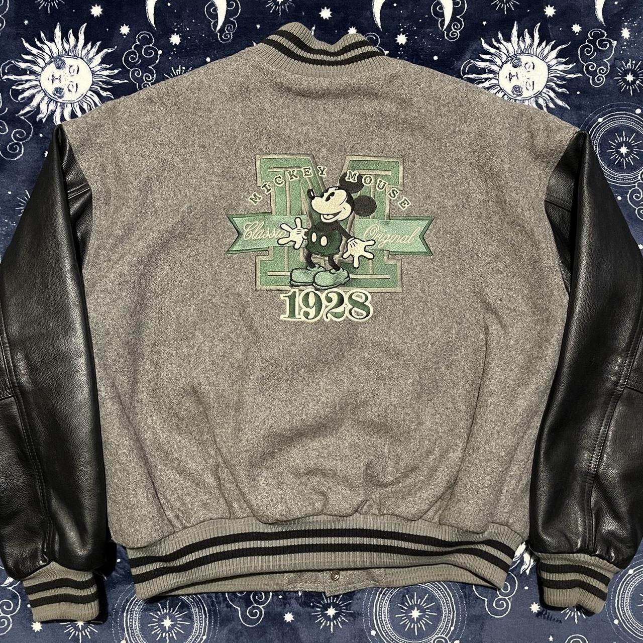 Disney Men's Varsity Jacket Grey L – Vintage Disney Mickey