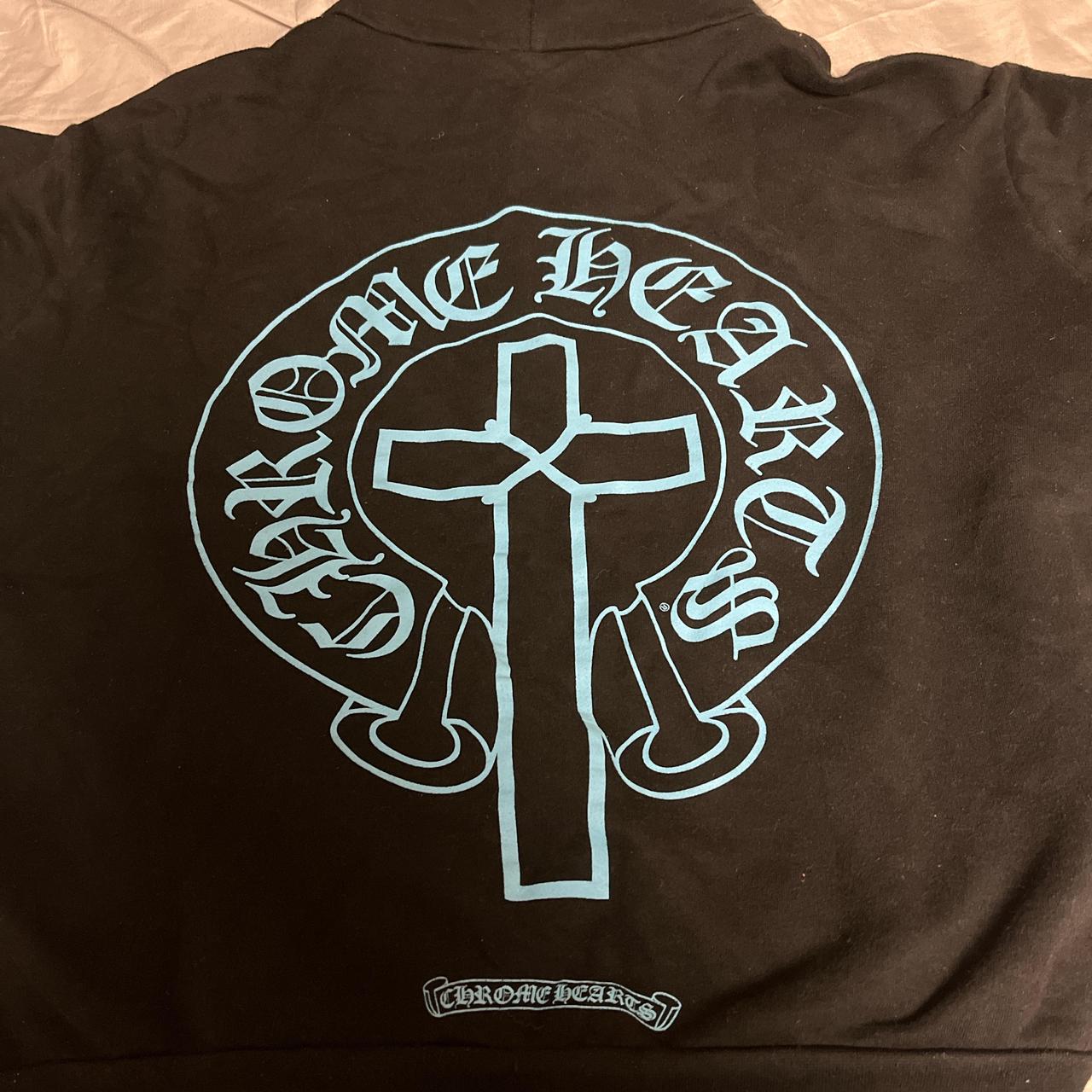【Chrome Hearts】Mapplethorpe Hoodie★フーディ★Black Chrome Hearts Black & Blue Mapplethorpe Hoodie – Savonches