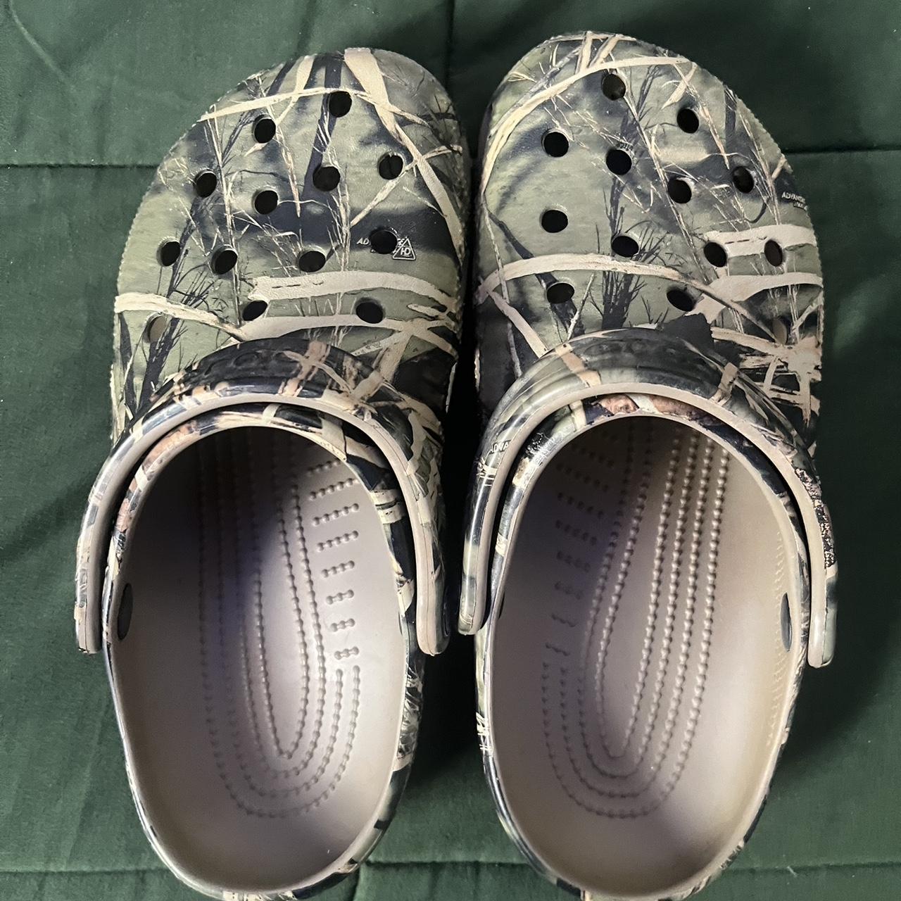 Camo Crocs Womens 7 if you have any questions feel... - Depop