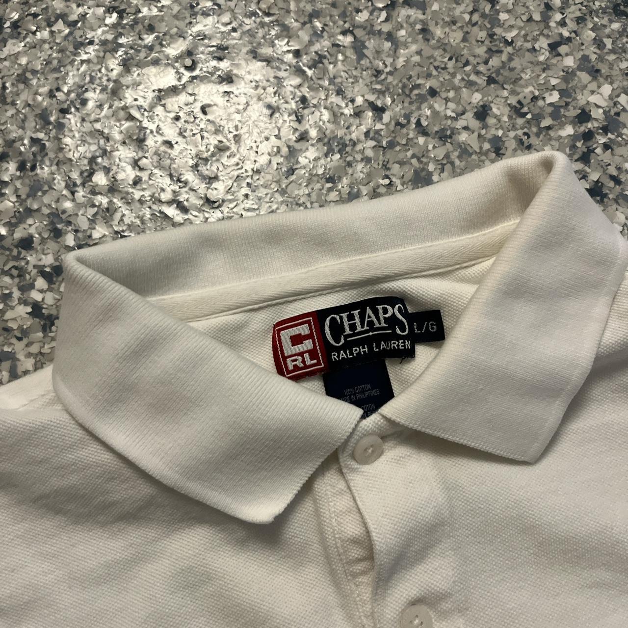 White Ralph Lauren Chaps polo shirt Brand: Chaps... | Depop