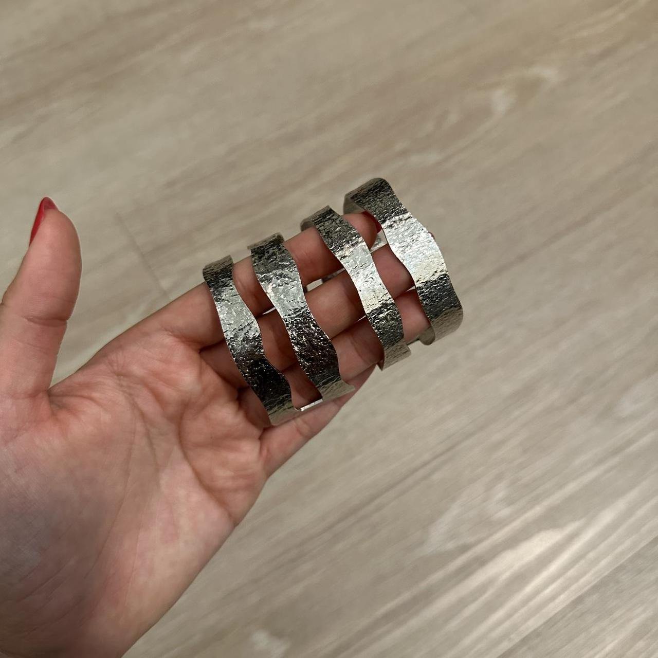 Women's Bracelet - Silver – Stackable adjustable … - image 3