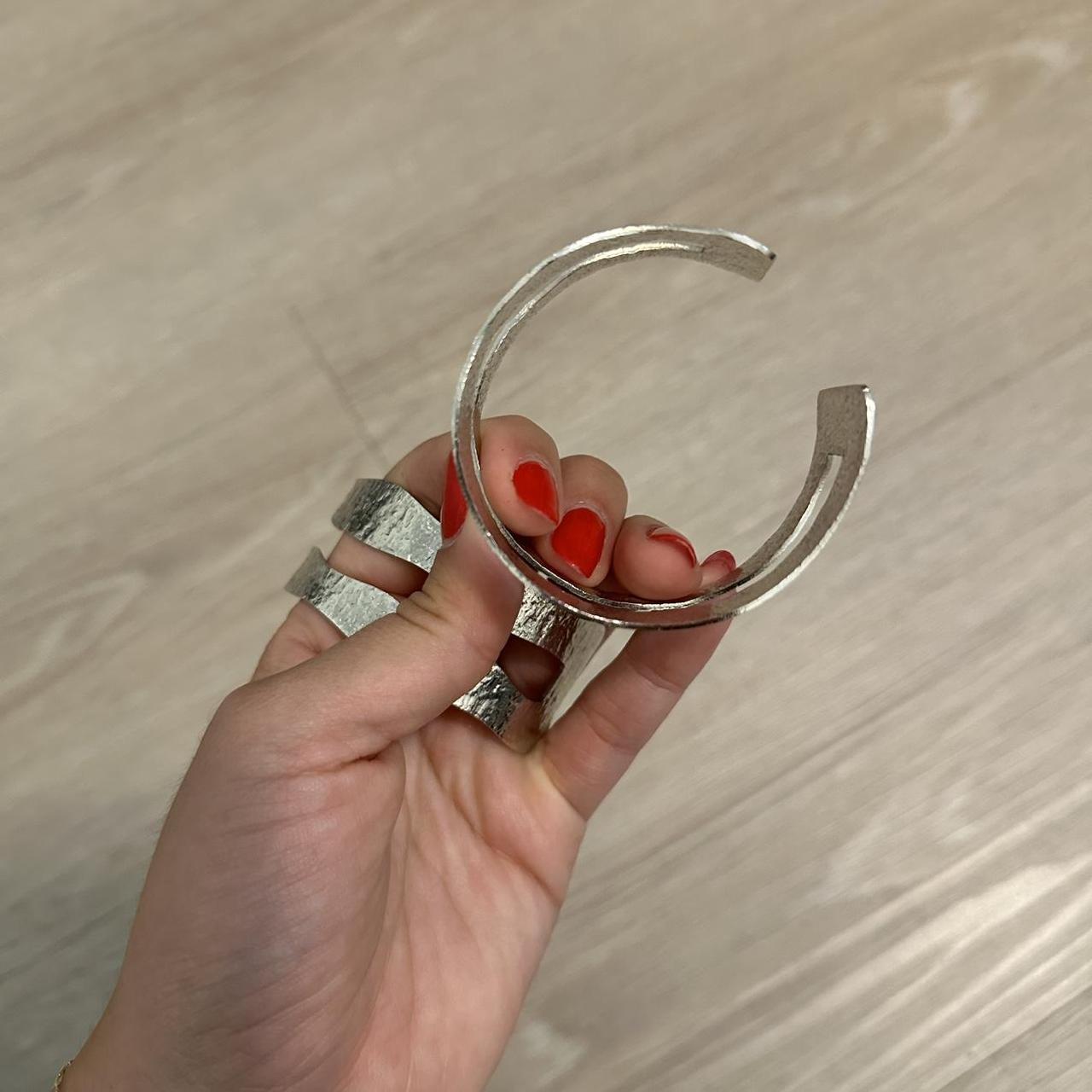 Women's Bracelet - Silver – Stackable adjustable … - image 2