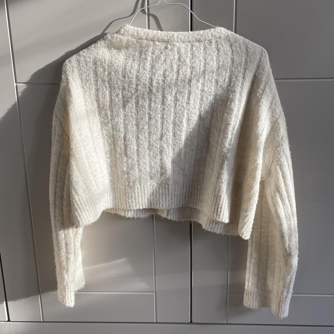 Urban Outfitters Women's Cream Cardigan | Depop