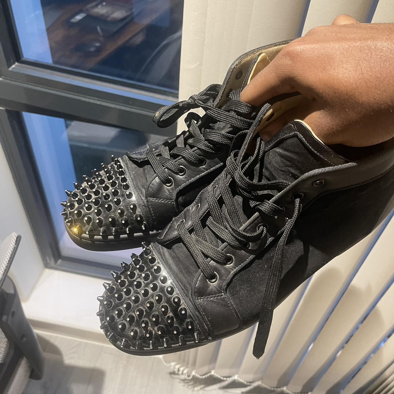 Black Christian Louboutin Sneakers EU 45 UK 11 Depop