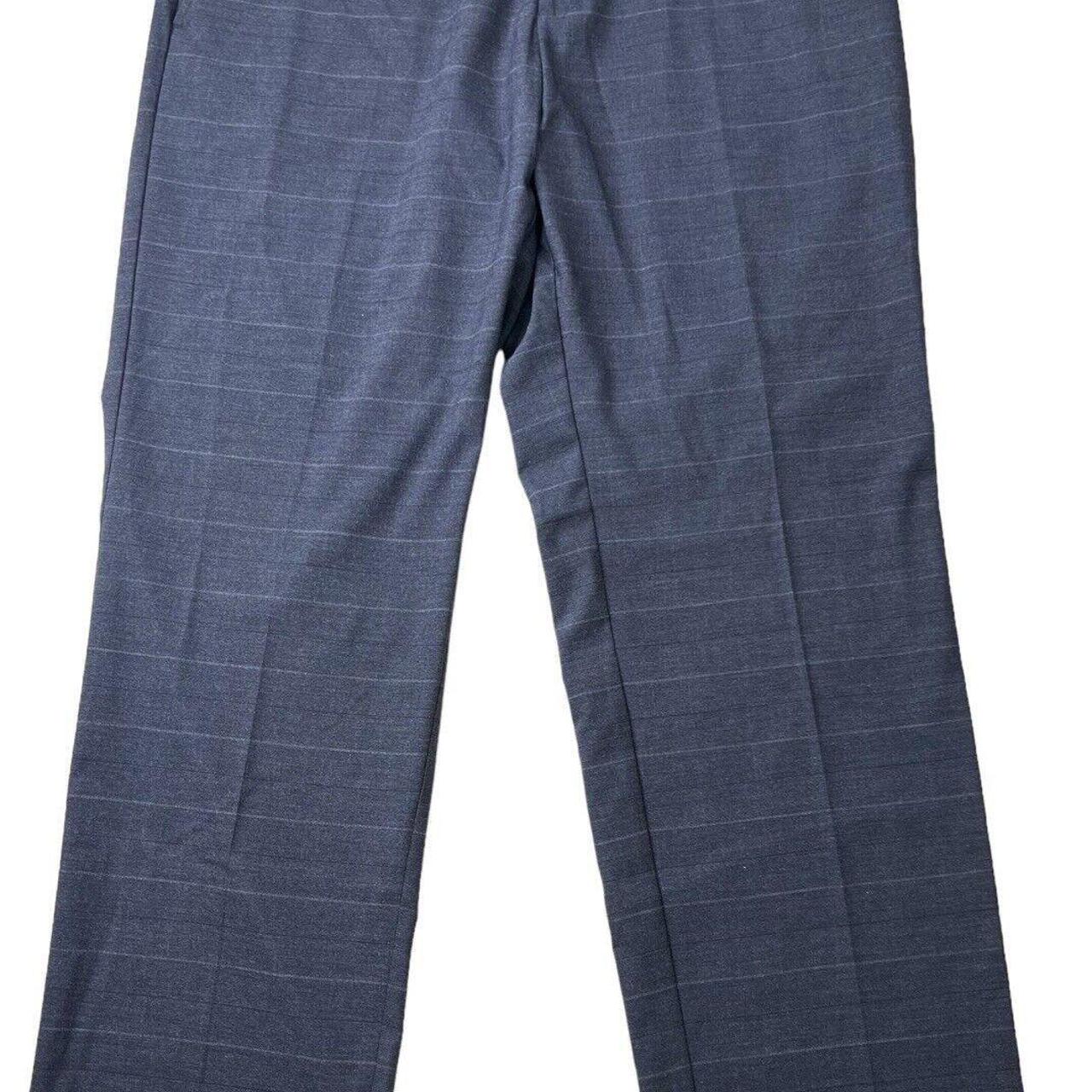 Kenneth Cole Reaction Dress Pants Mens Size 36x29 Gray Straight Leg
