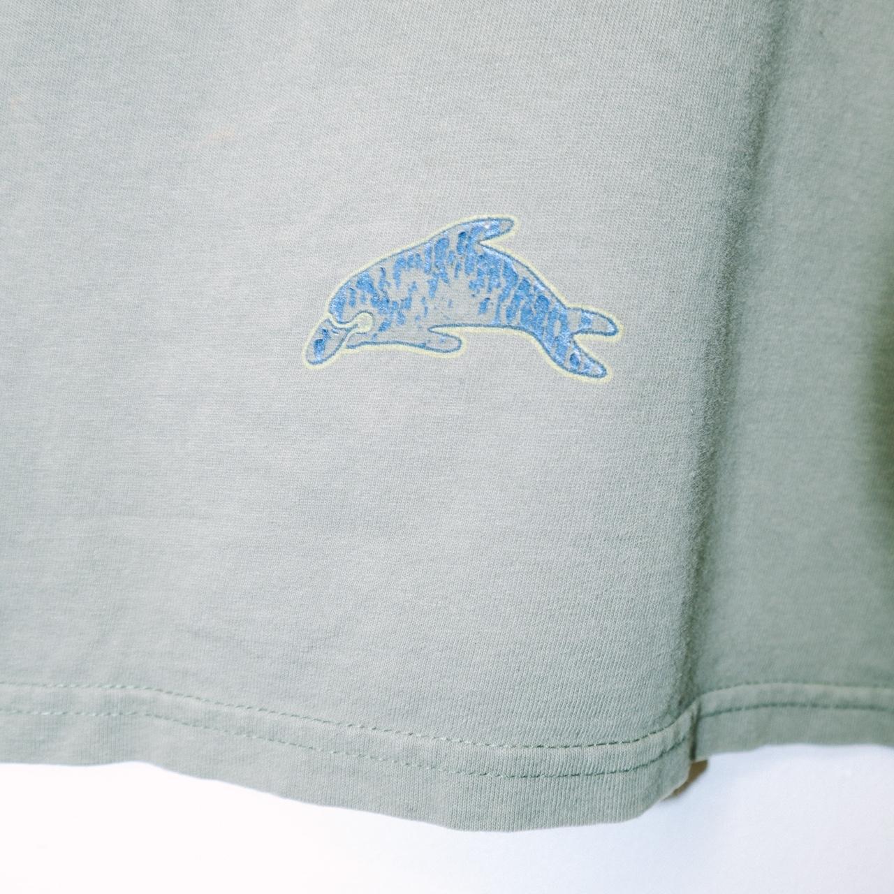 volt green and grey shirt