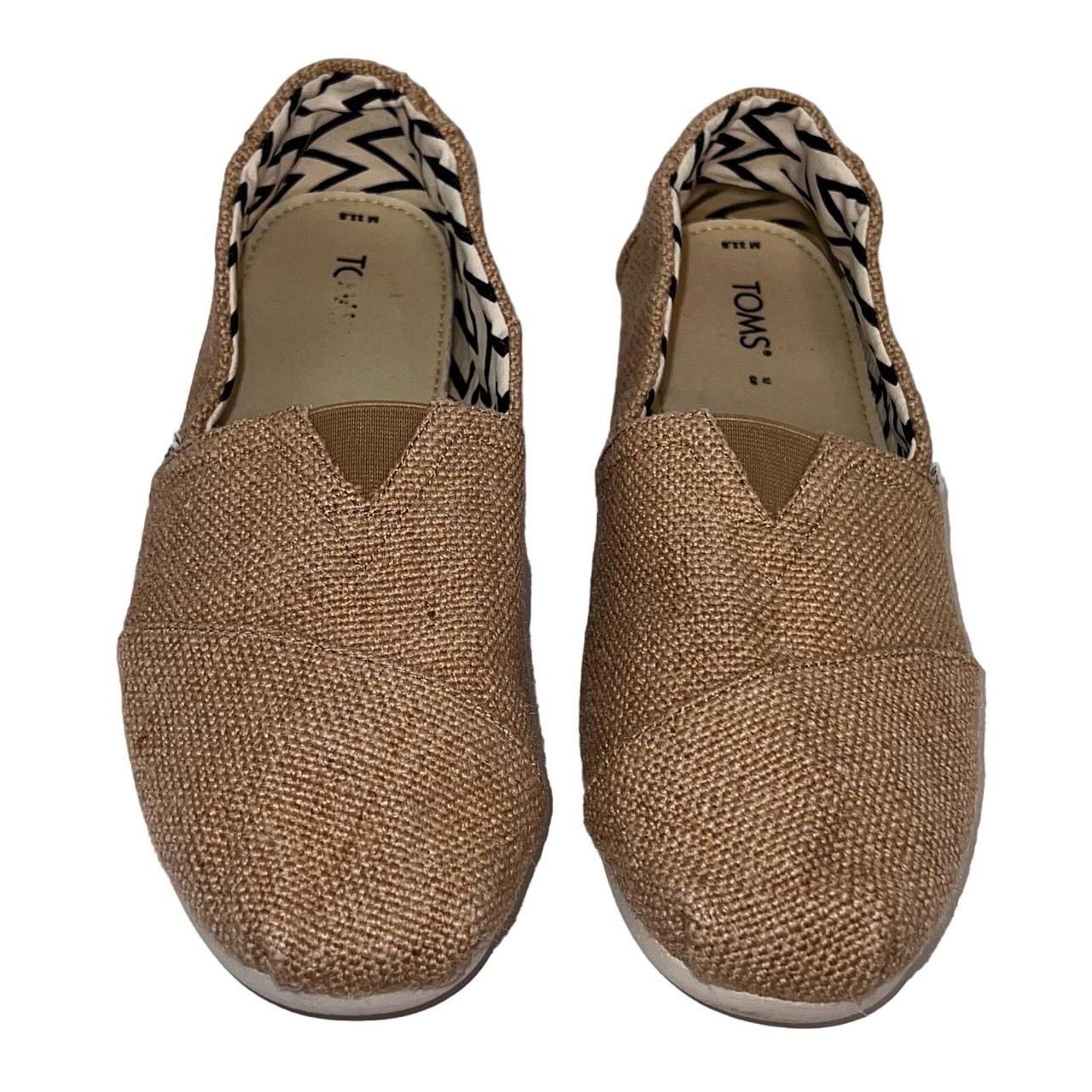 Metallic burlap toms orders