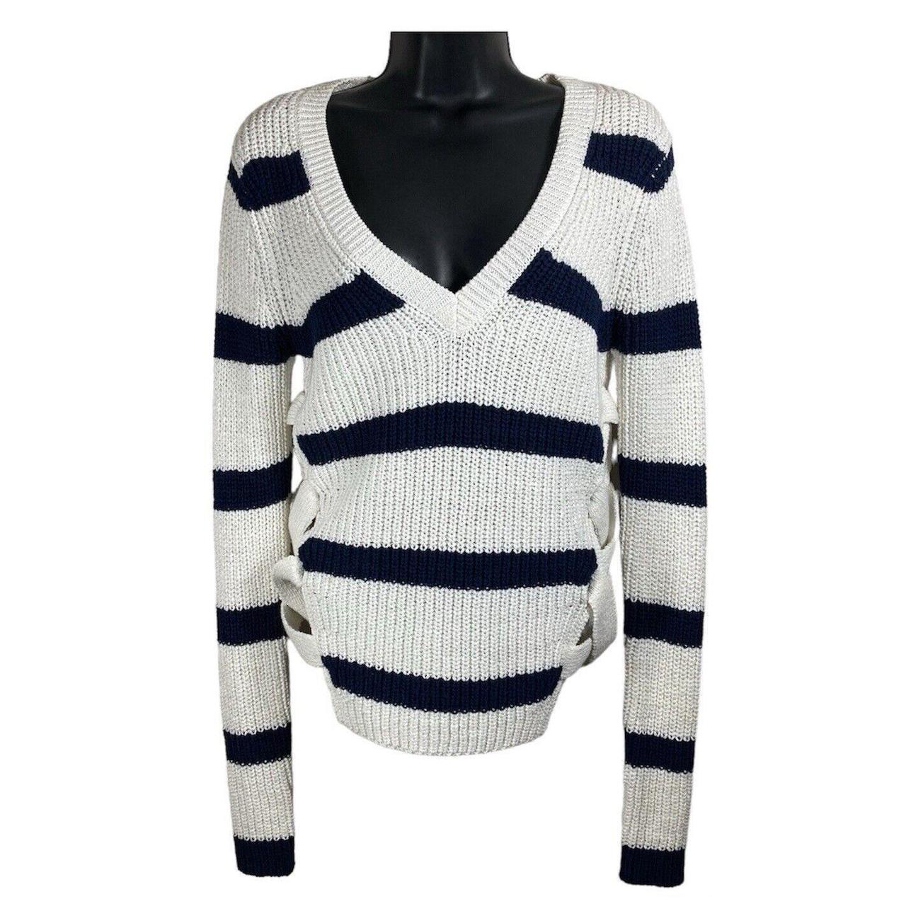 Derek Lam 10 outlet Crosby striped sweatshirt