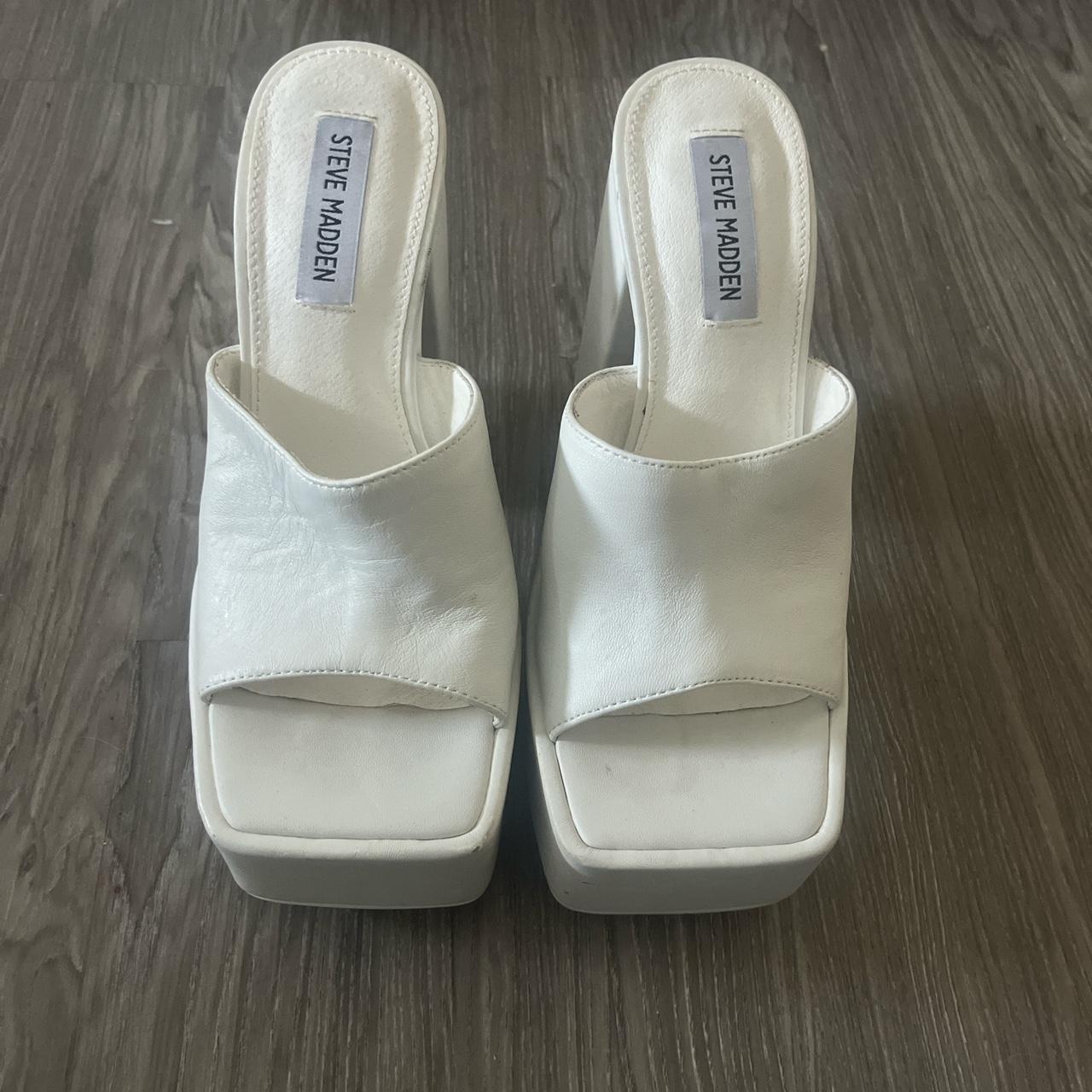 steve madden white platform