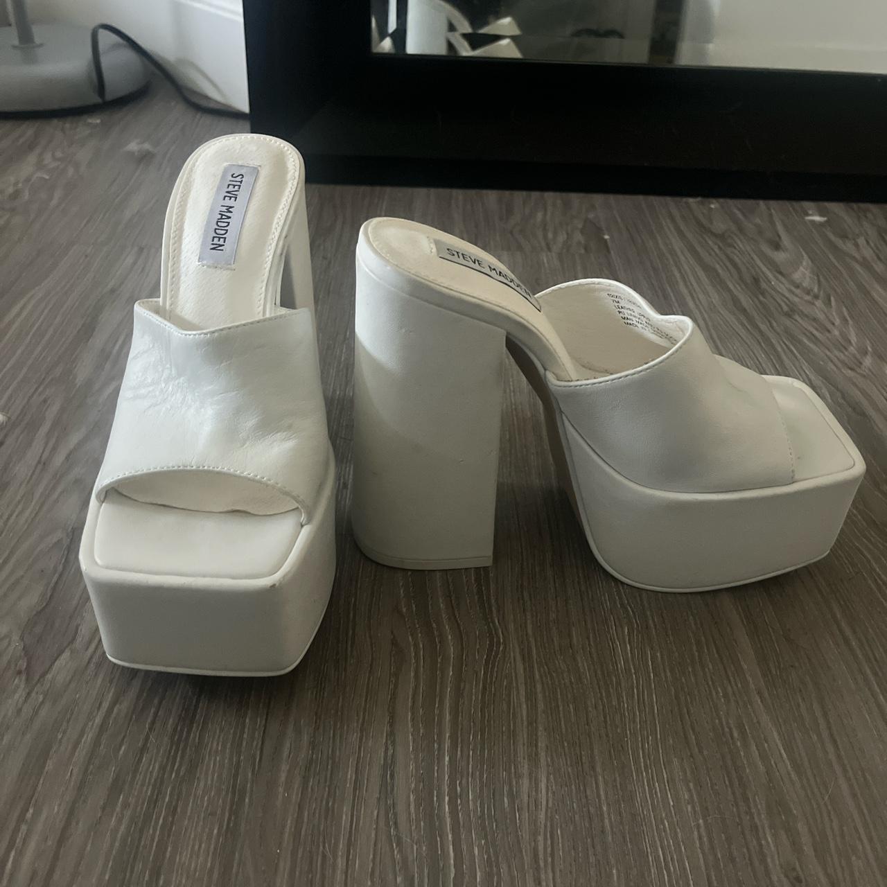 steve madden white platform