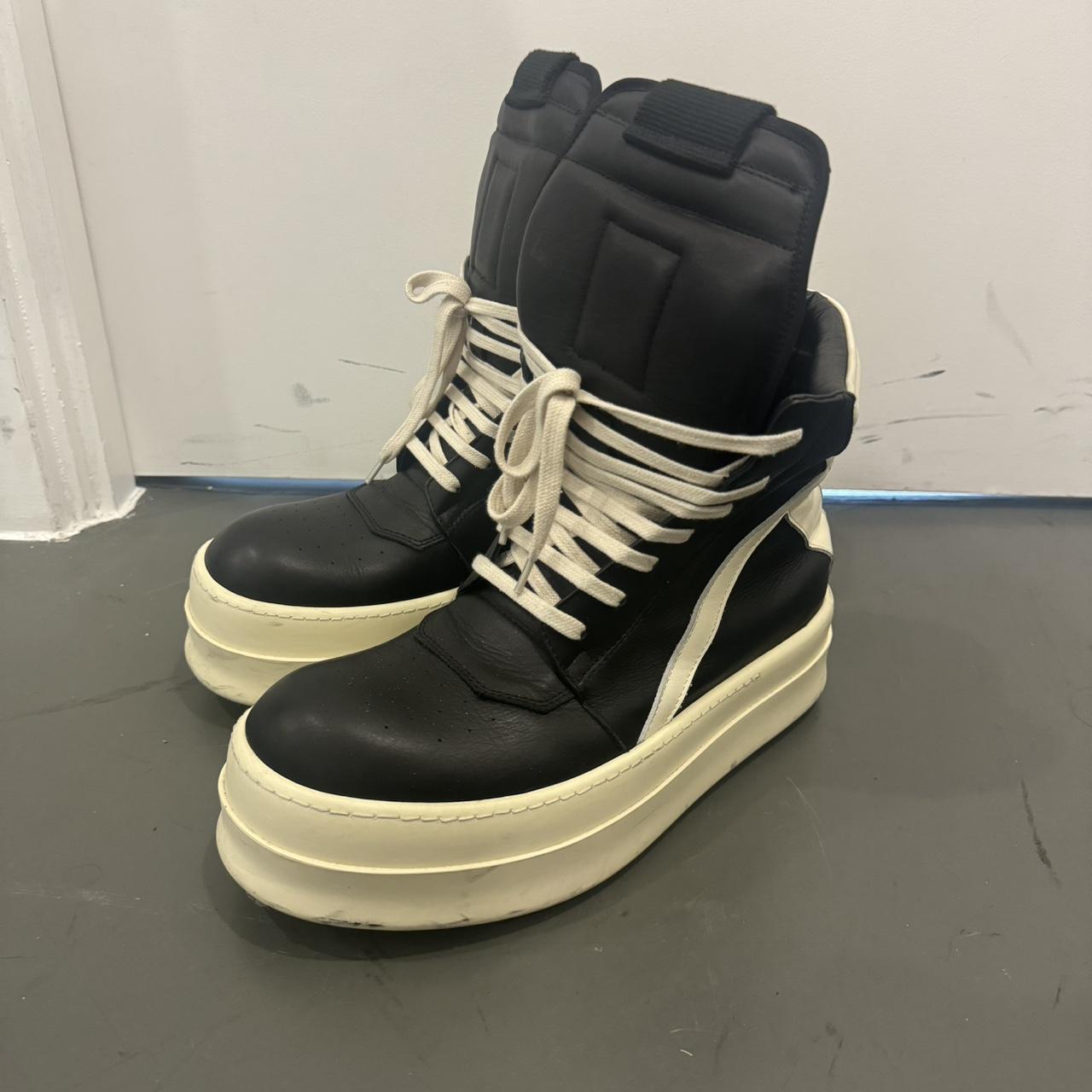 RICK OWENS SS24 LIDO MEGA BUMPER GEOBASKET IN BLACK... - Depop