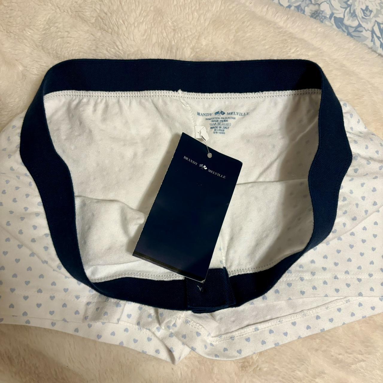 NWT brandy Melville light blue hearts underwear. Has - Depop