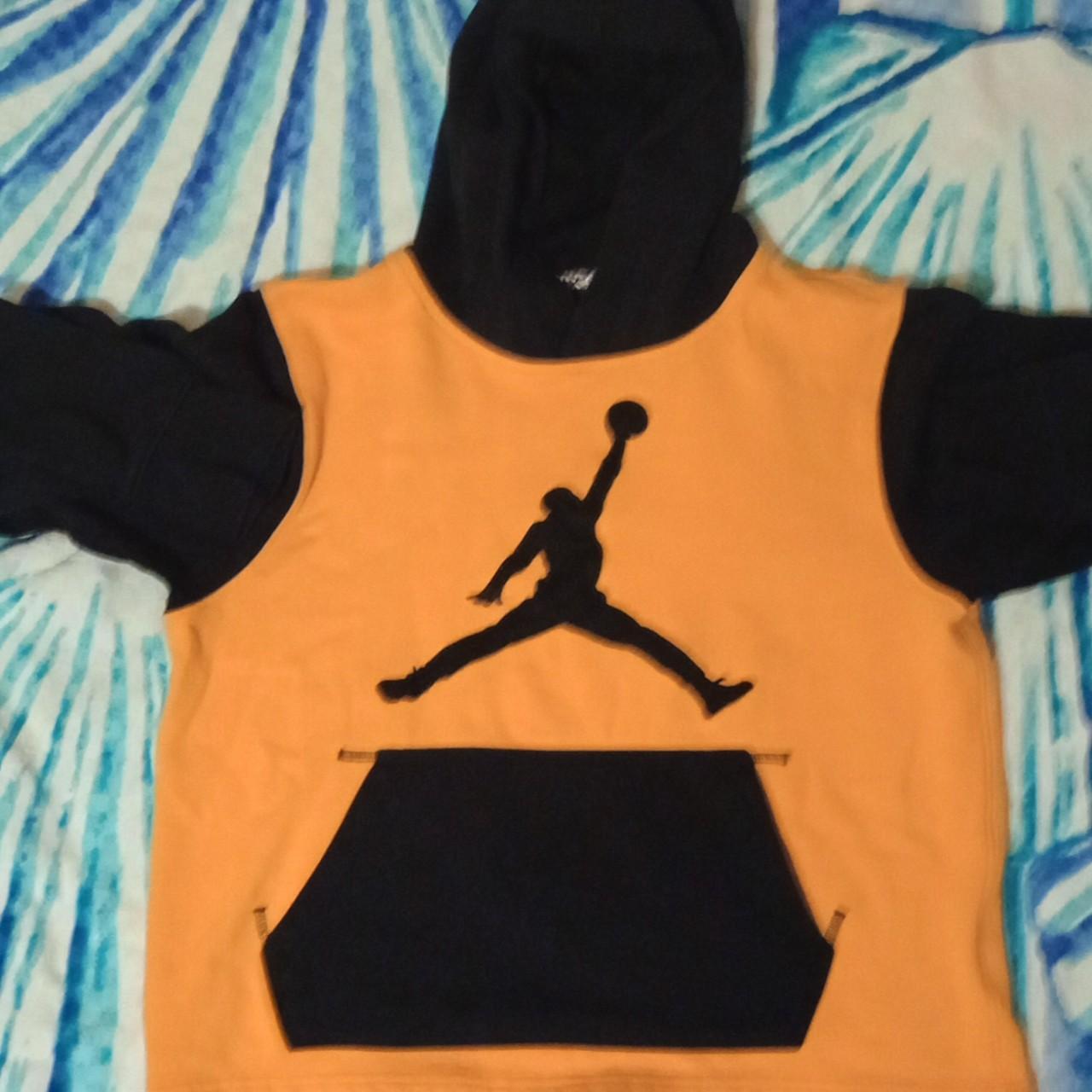 Black and yellow jordan hoodie best sale