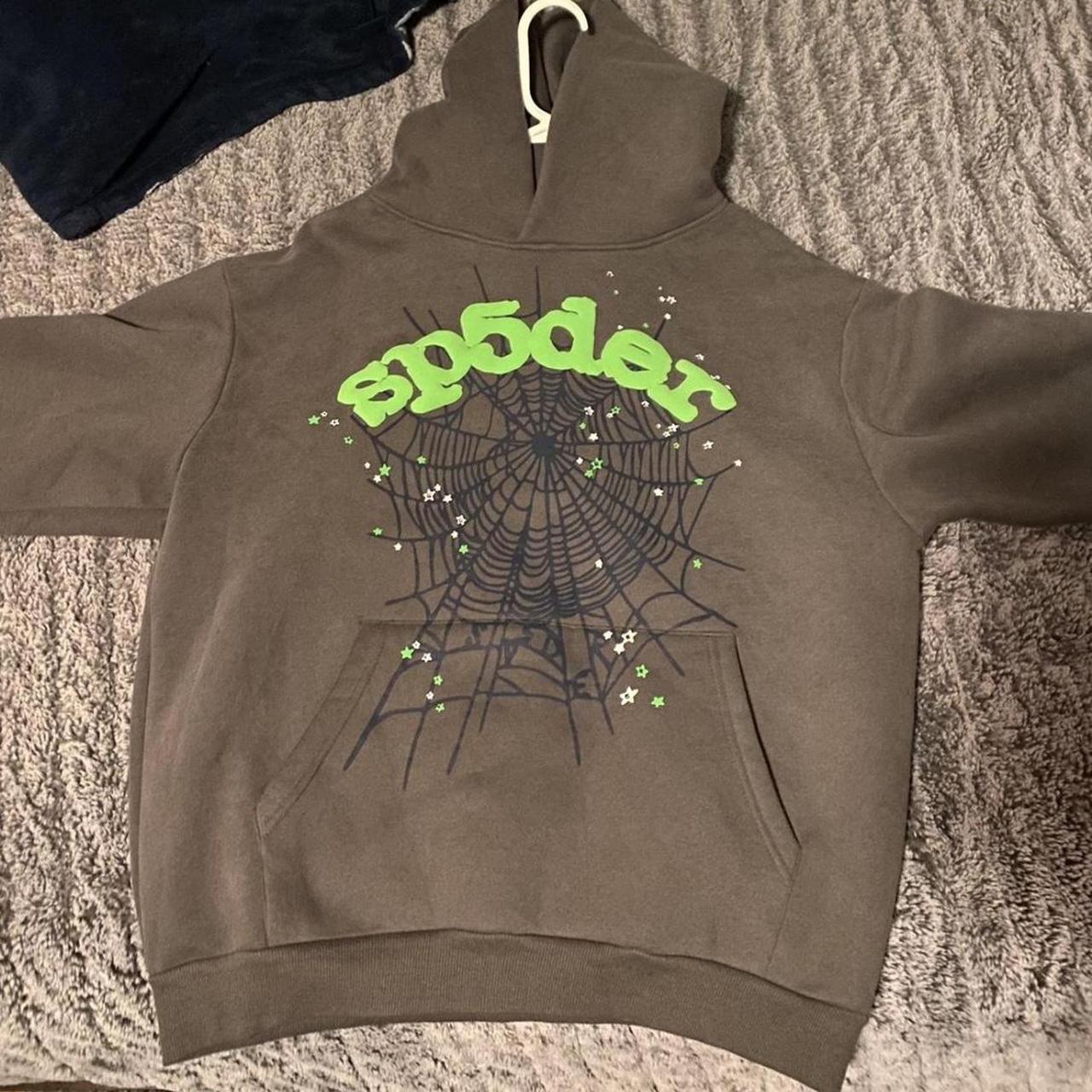 Spider hoodie brown newest