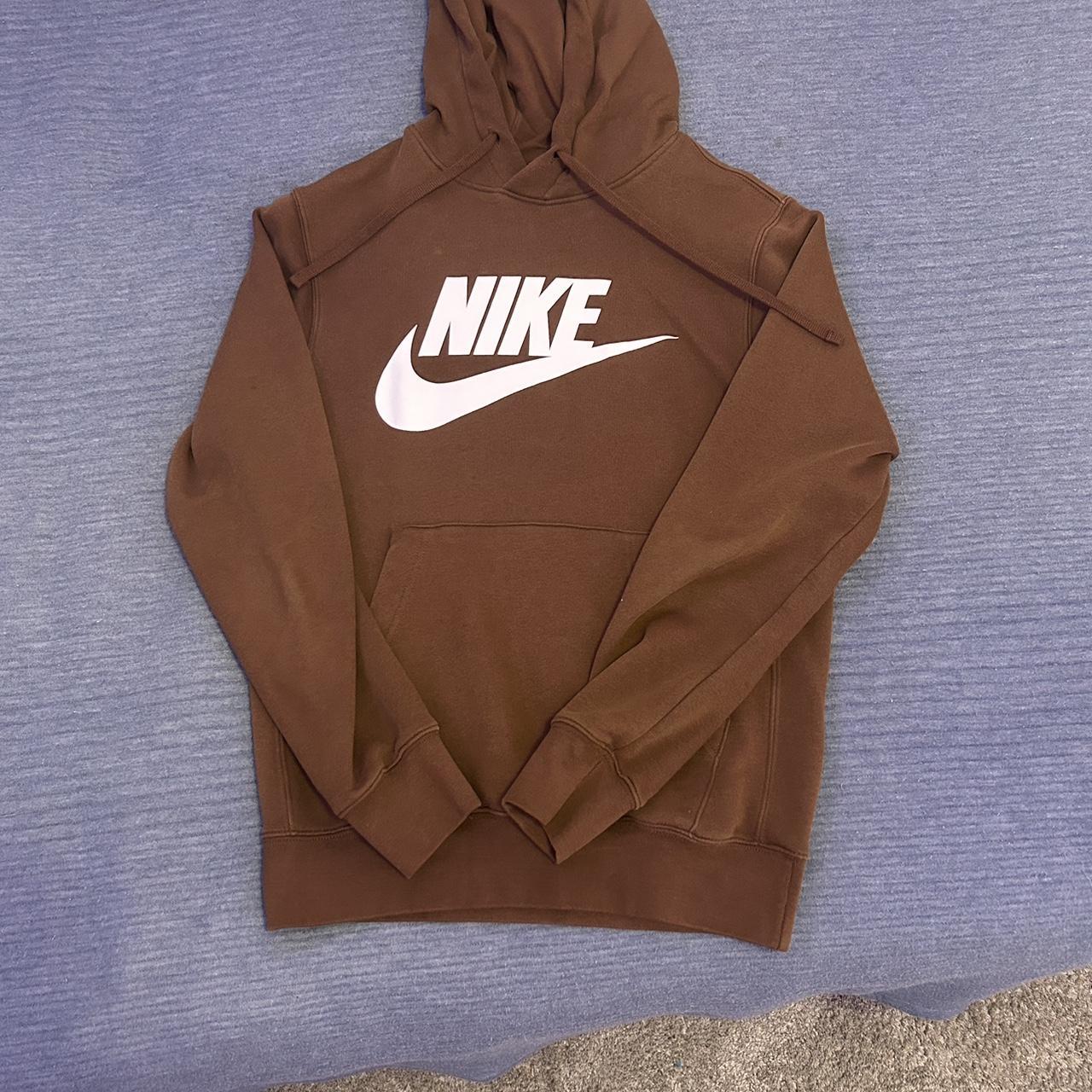 Centered nike logo hoodie best sale