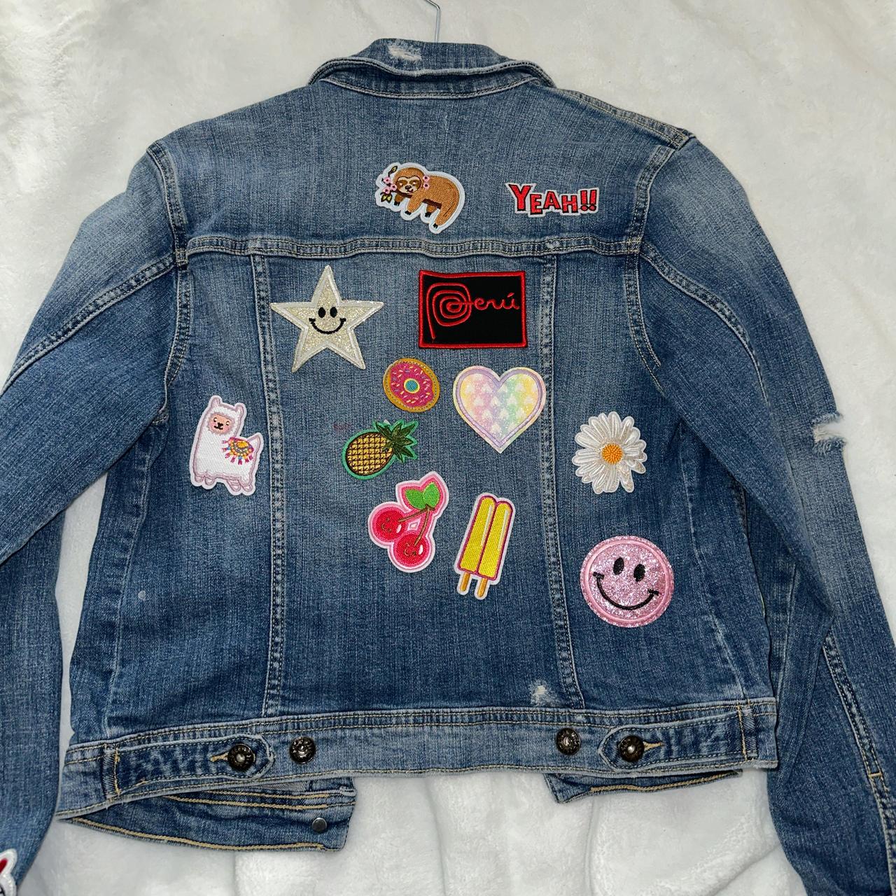 Women's Jacket - Blue/Multi - M – Unique patchwor… - image 2