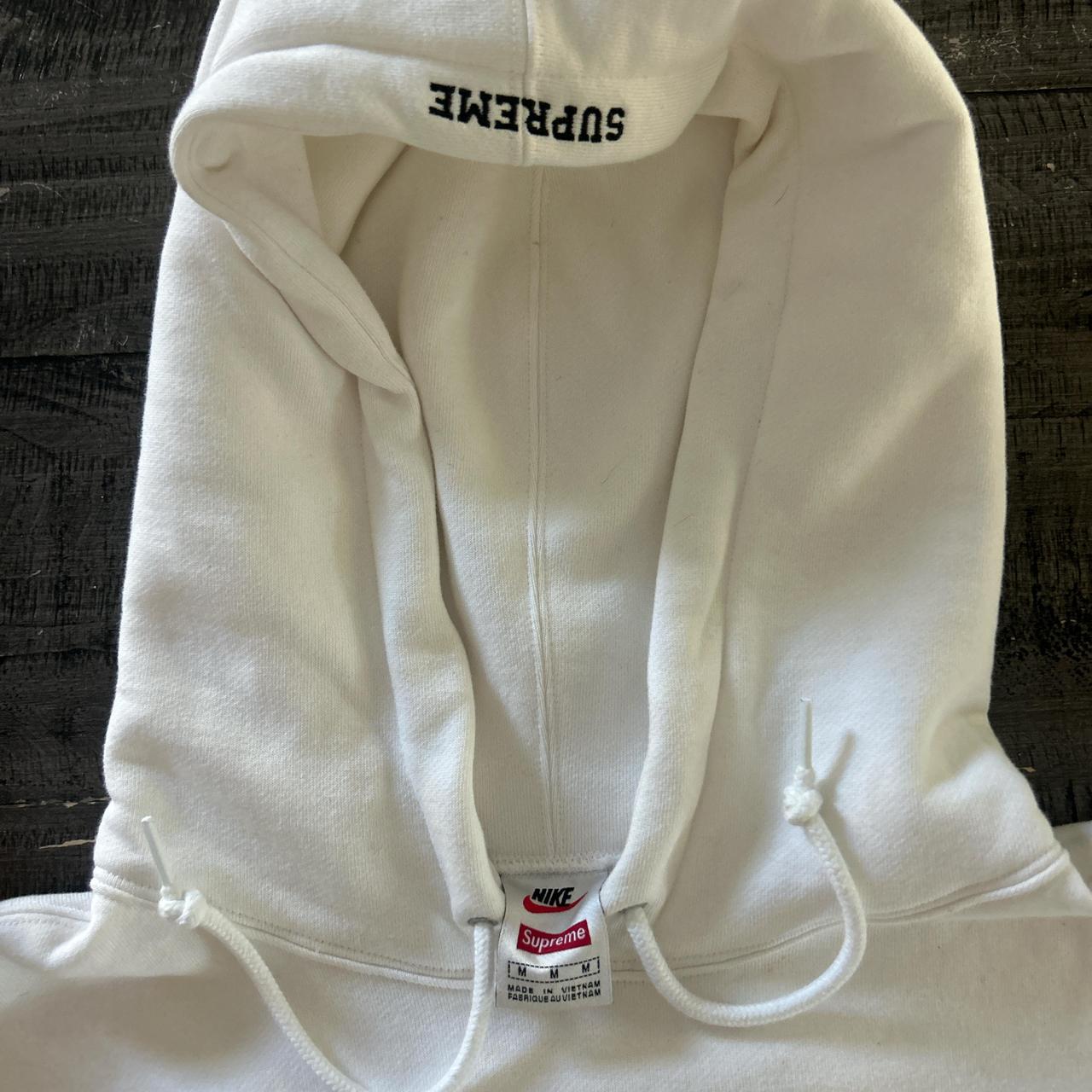 white nike supreme hoodie