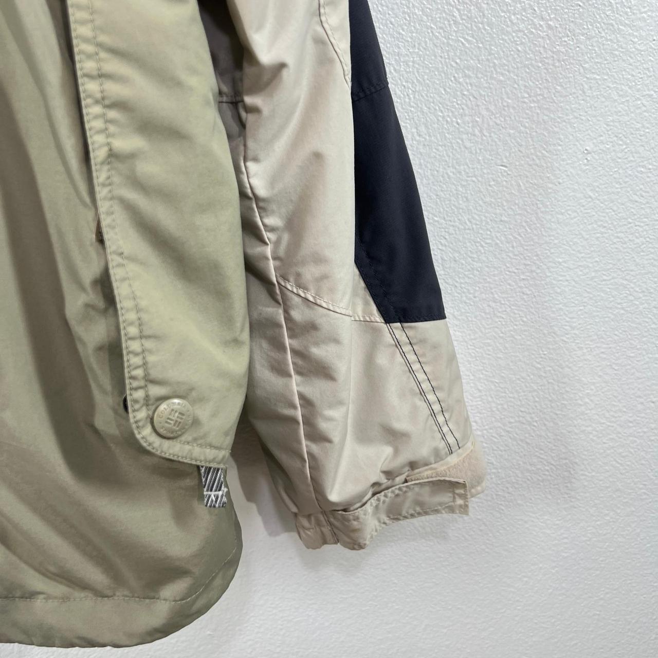 Preloved Men's Windbreaker Jacket - Tan/Black - X… - image 7