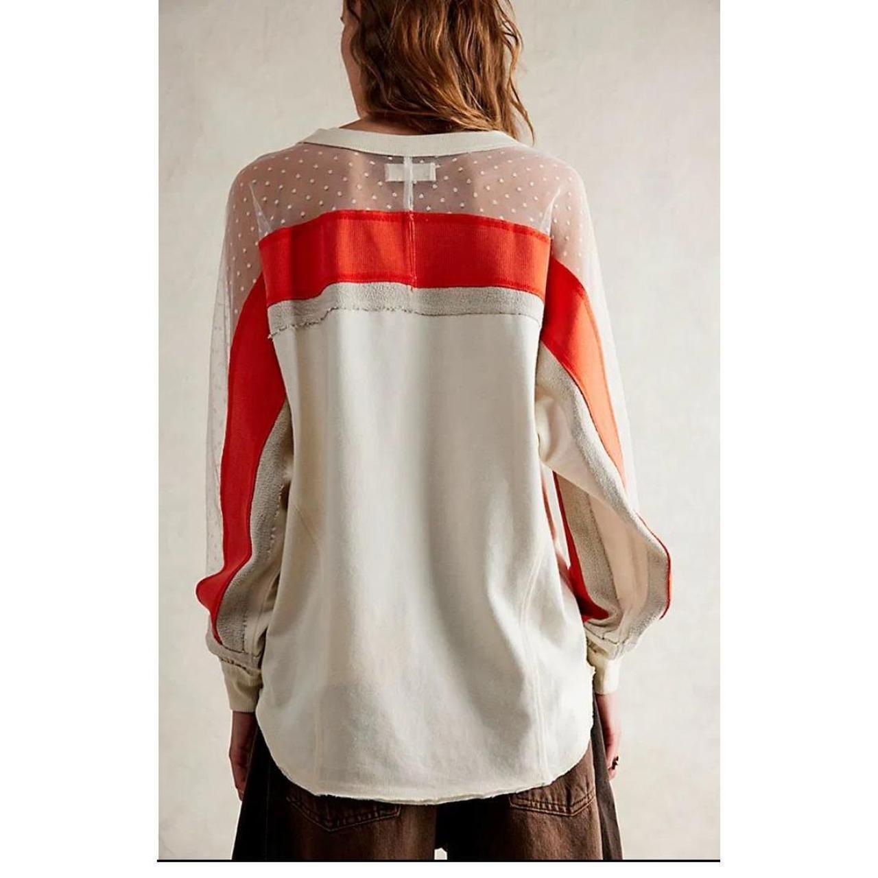 We The Free Women's Sweatshirt - Cream/Orange - S… - image 2