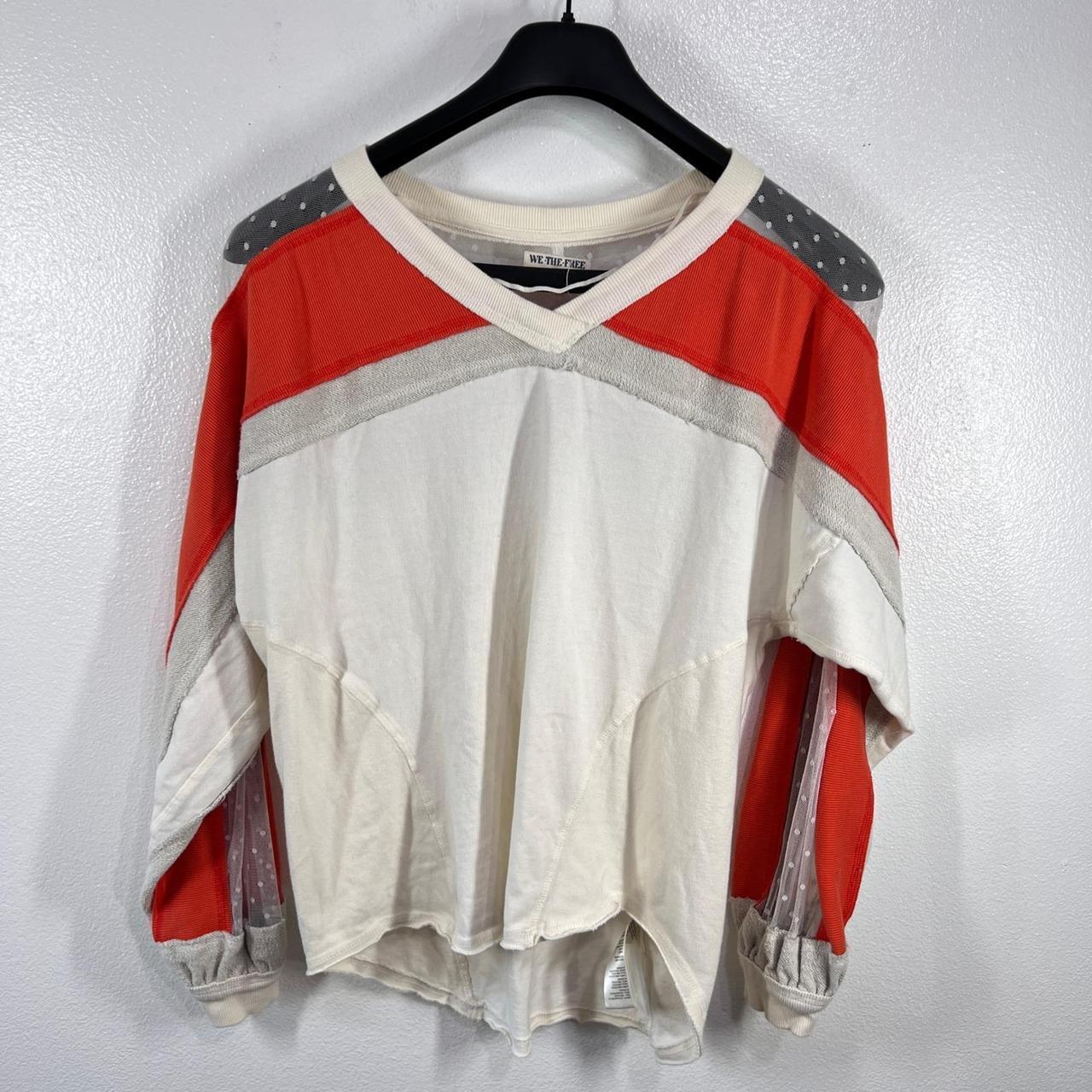 We The Free Women's Sweatshirt - Cream/Orange - S… - image 3