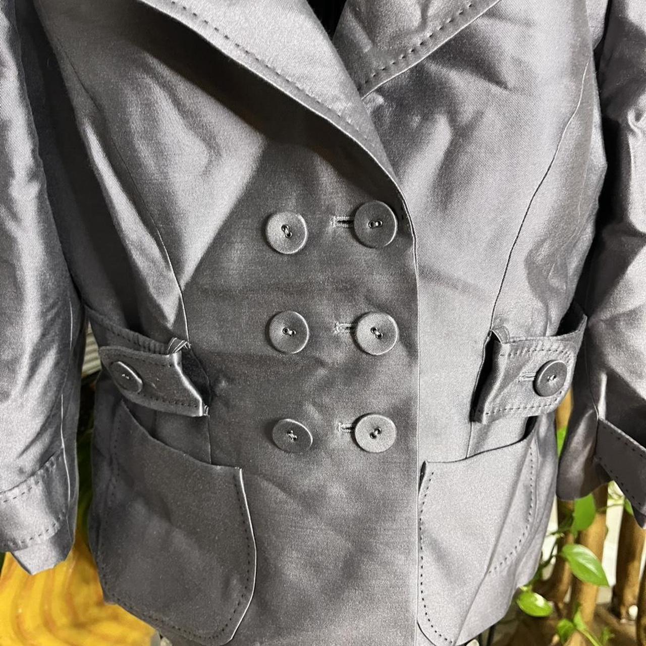 Albert Nipon Women's Jacket - Black/Grey - 8 – Gr… - image 6