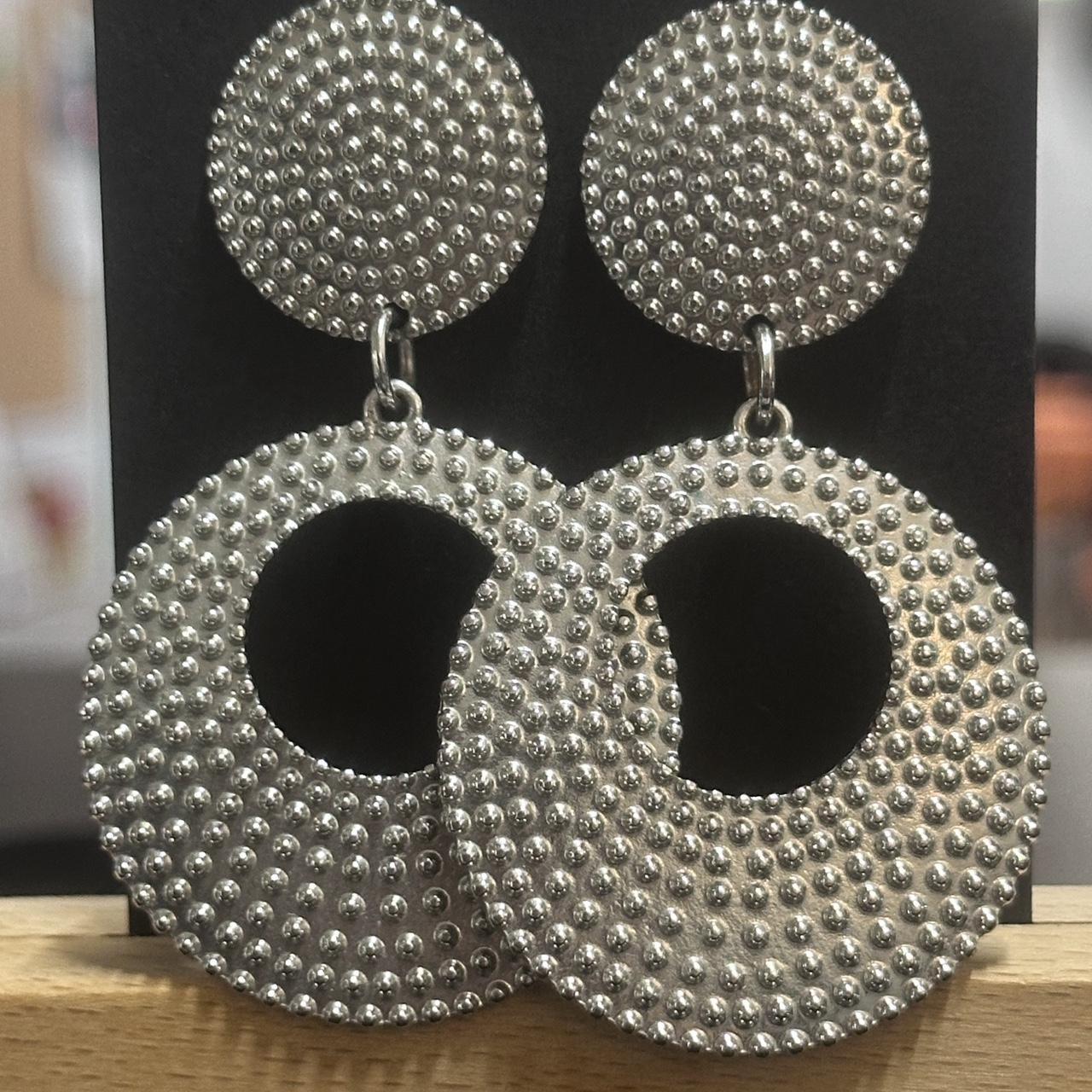 Women's Earrings - Silver – Stunning statement si… - image 1