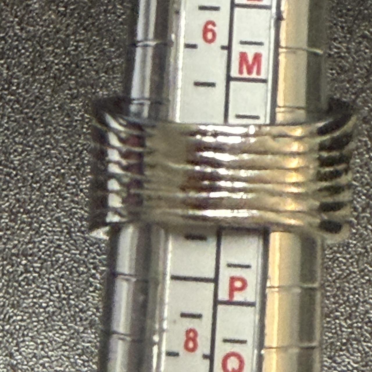 Women's Ring - Red/Silver – Silver ring with 10mm… - image 6