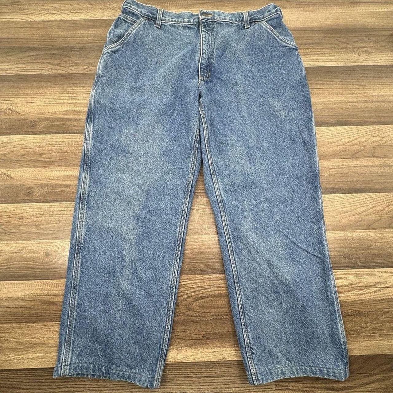 Carhartt Men s Flannel Lined Carpenter Jeans 40x30. Depop