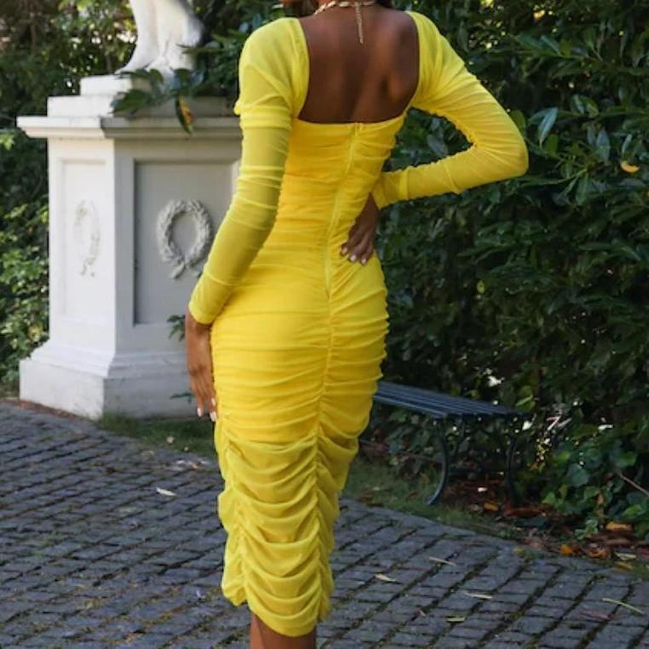 Forever unique yellow dress best sale