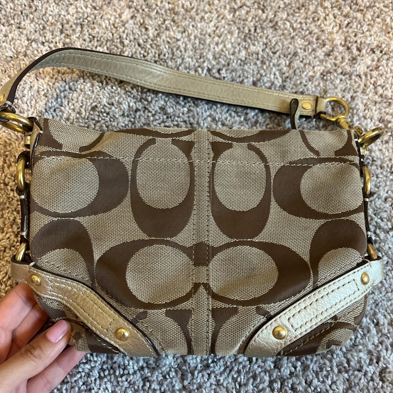 Vintage Y2K Coach Purse •Classic coach print - Depop