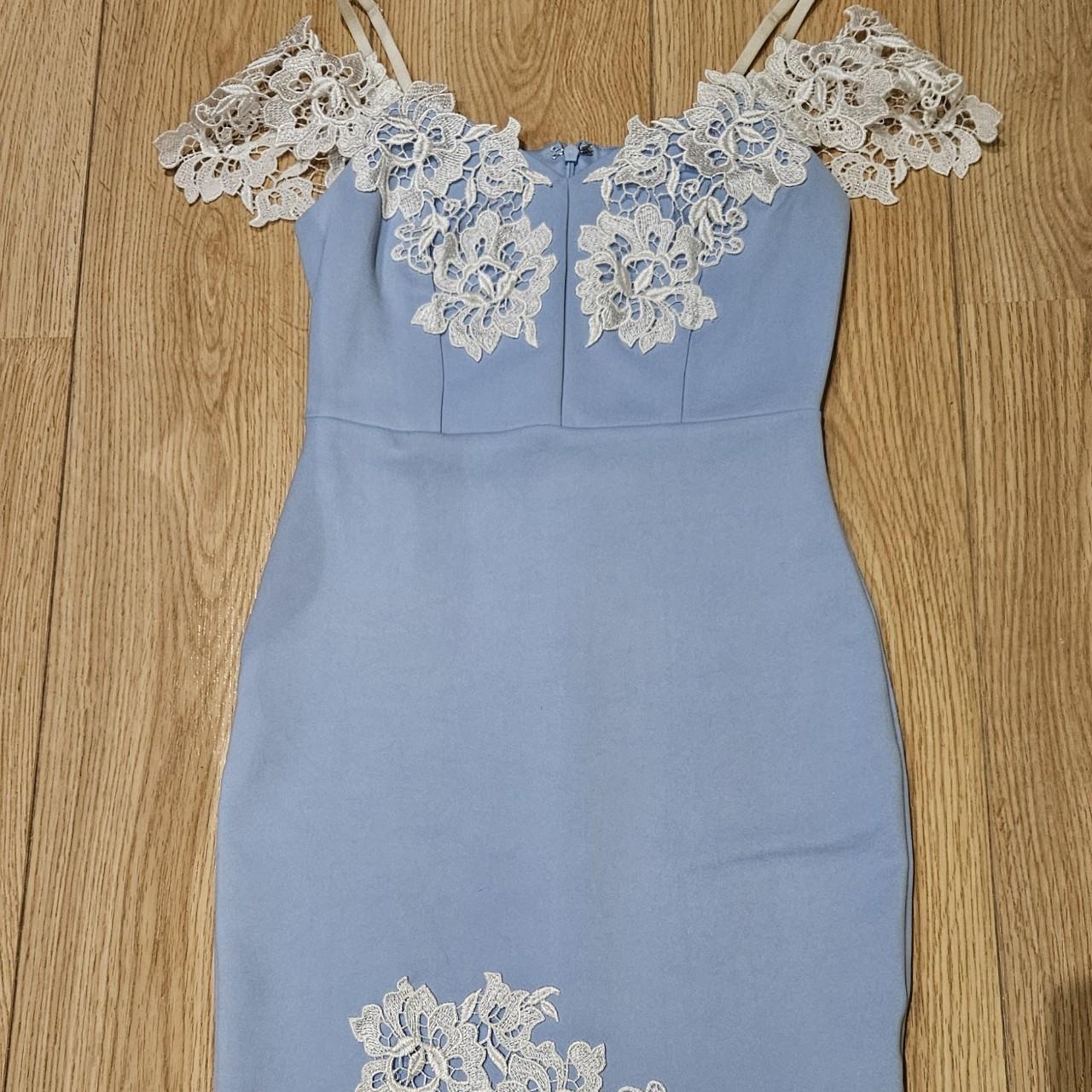 Lipsy light blue mini dress Size 8 true to size