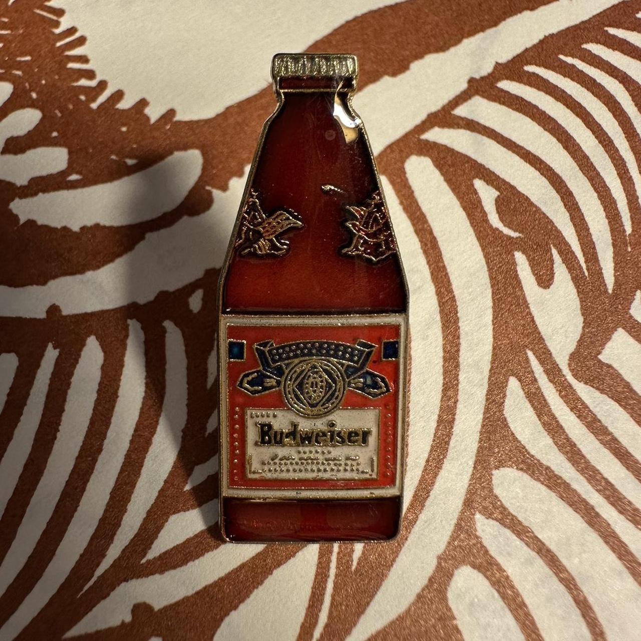 Budweiser 80s 90s usa製 Vintage 1990's Budweiser Anheuser-Busch 40 Oz Amber Glass