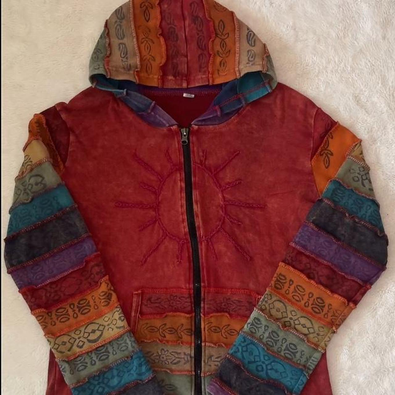 Women's Sweatshirt - Multi/Red - S – Boho multi-c… - image 1