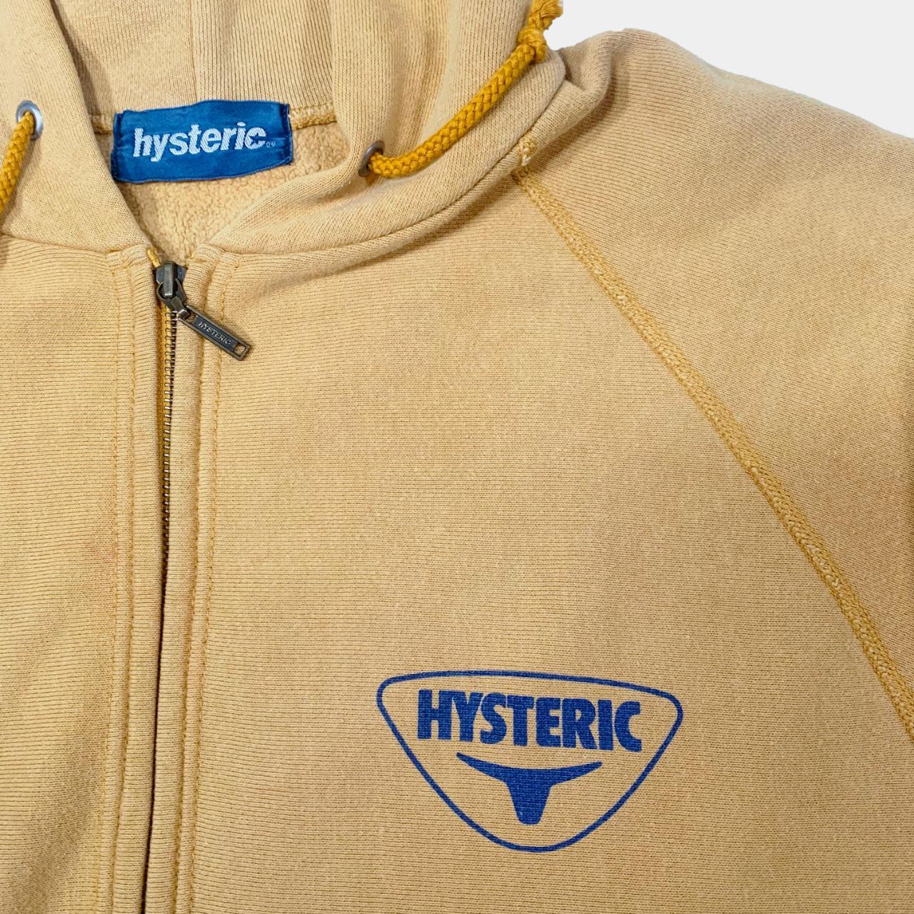 Hysteric Glamour Zip Up Hoodie Yellow/Blue:   Depop