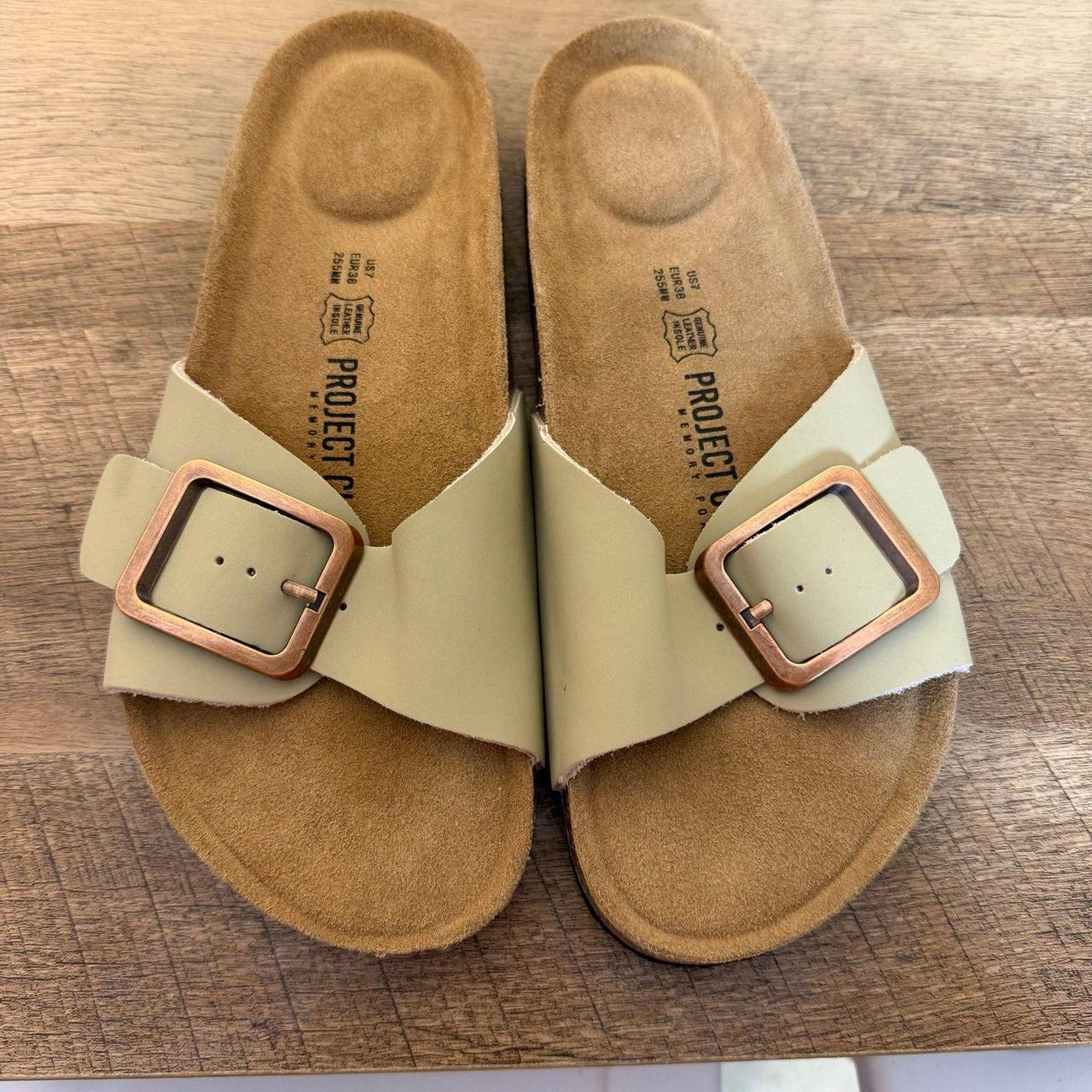 Women's Slides - Tan - US 7 – Project Cloud Genui… - image 4