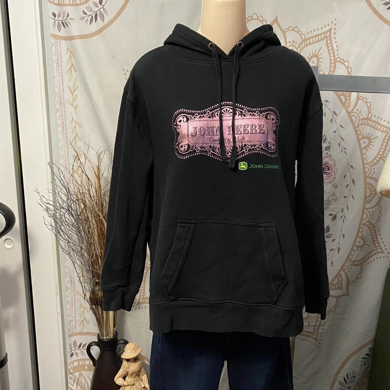 Black john deere hoodie best sale