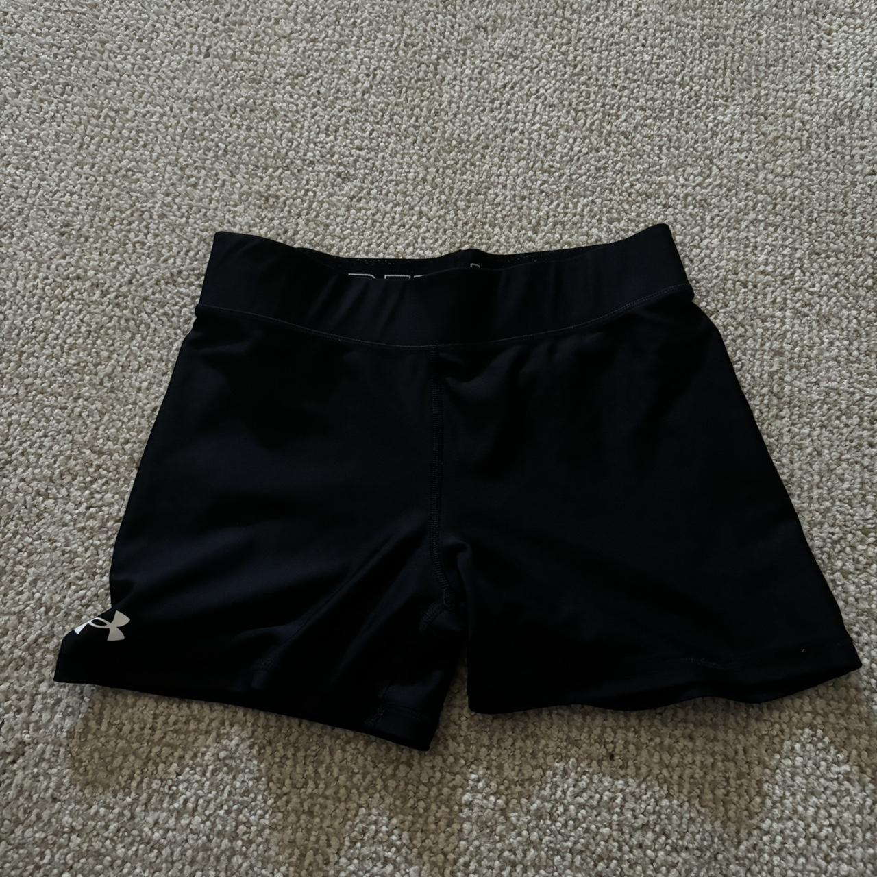 black under armor booty shorts! size medium and in...