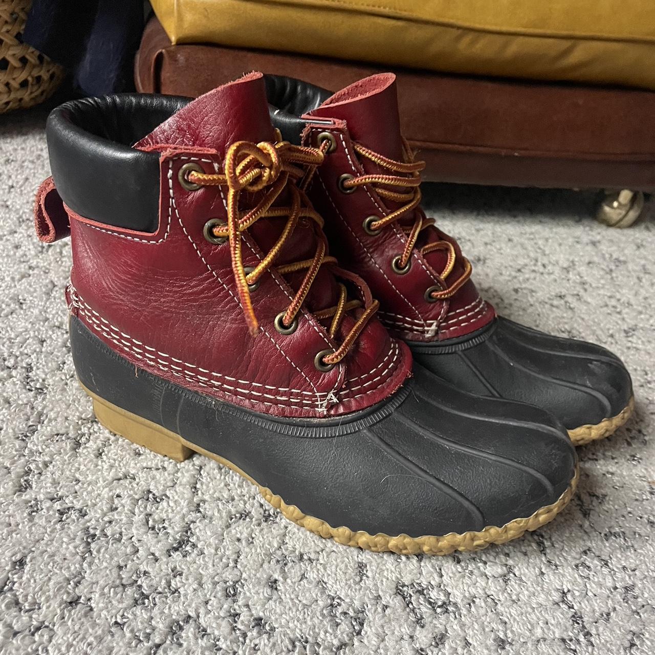 Dark red L.L. Bean Boots Size 7M. Good condition