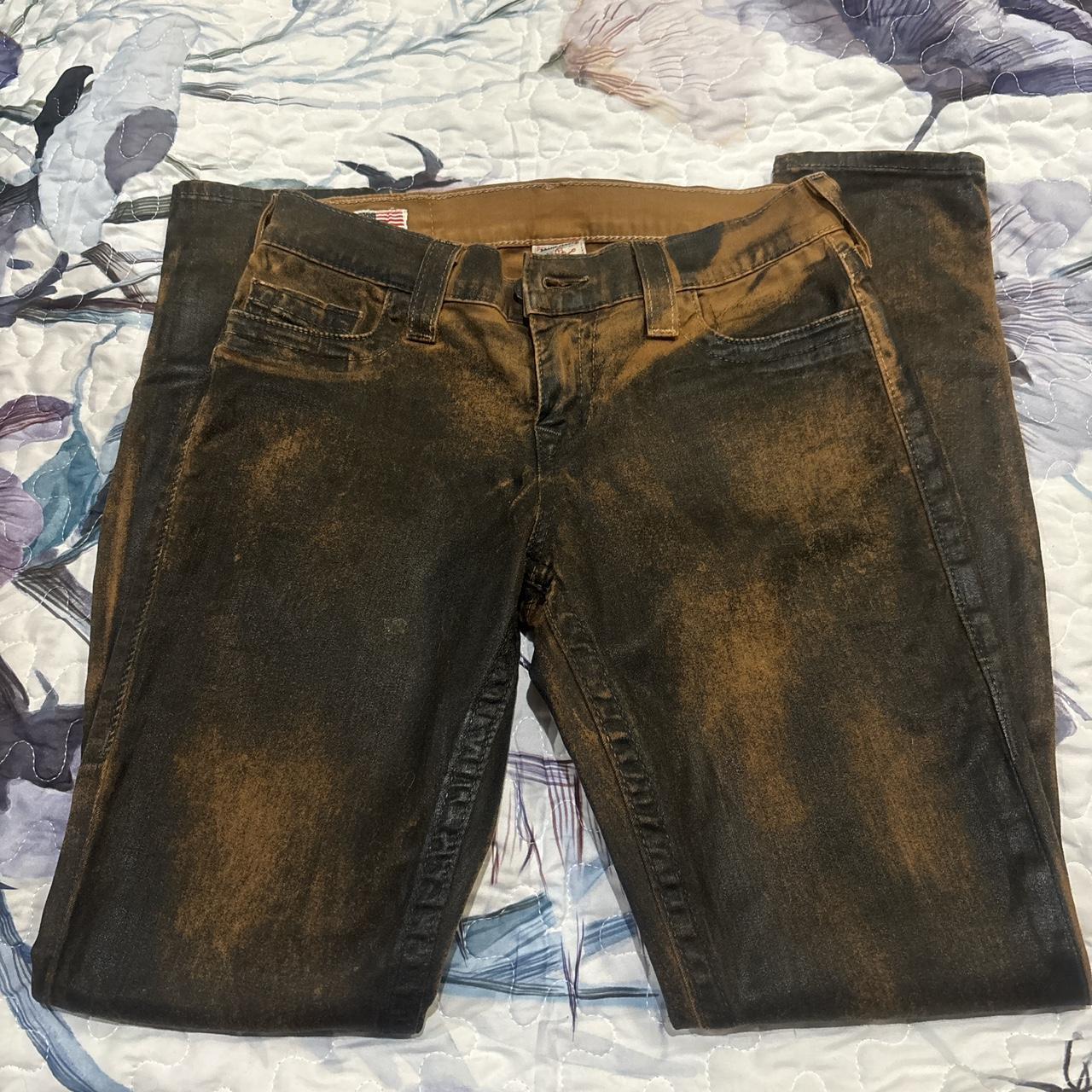Brown true-religion-jeans - Depop