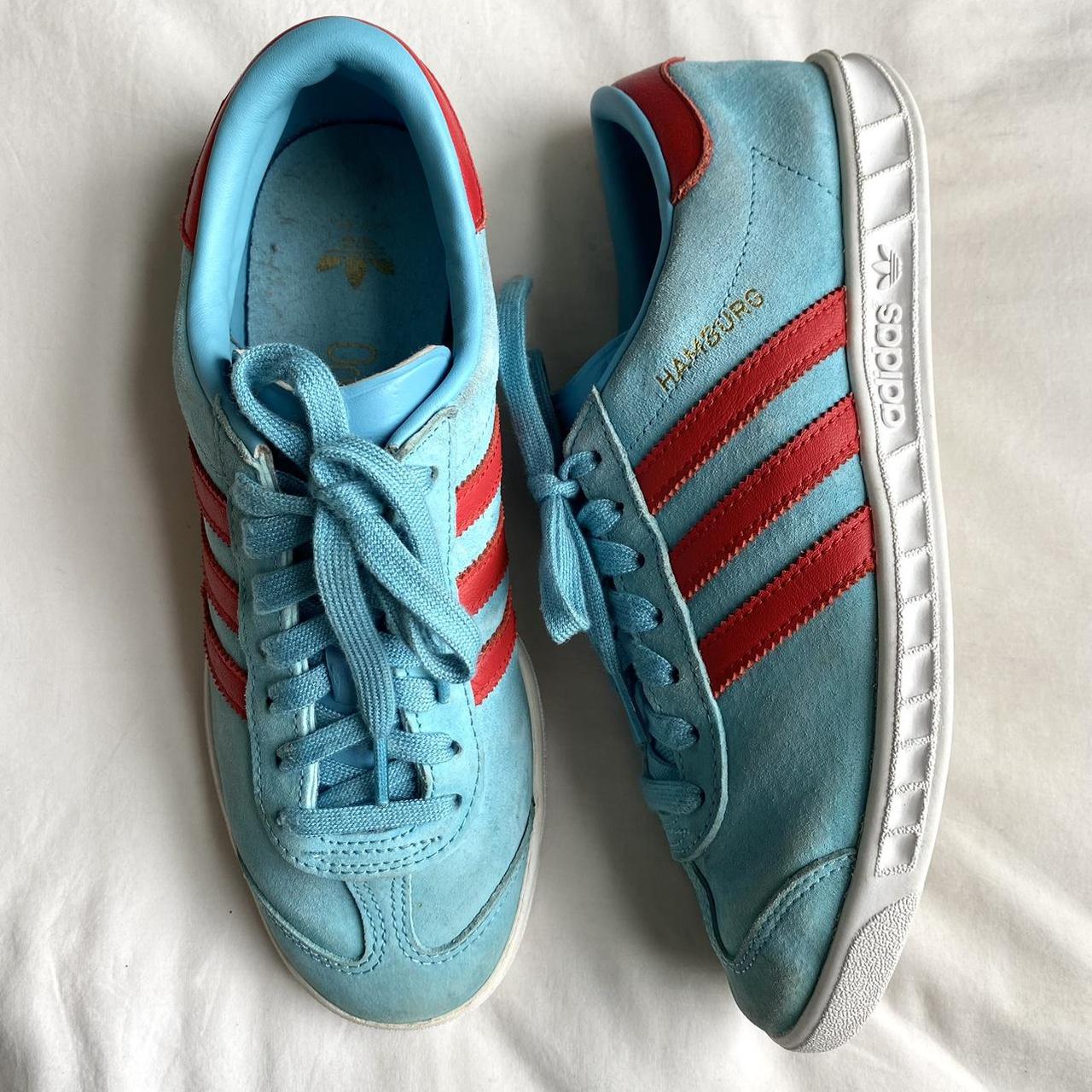 retro adidas unisex hamburg trainers Adidas. Depop