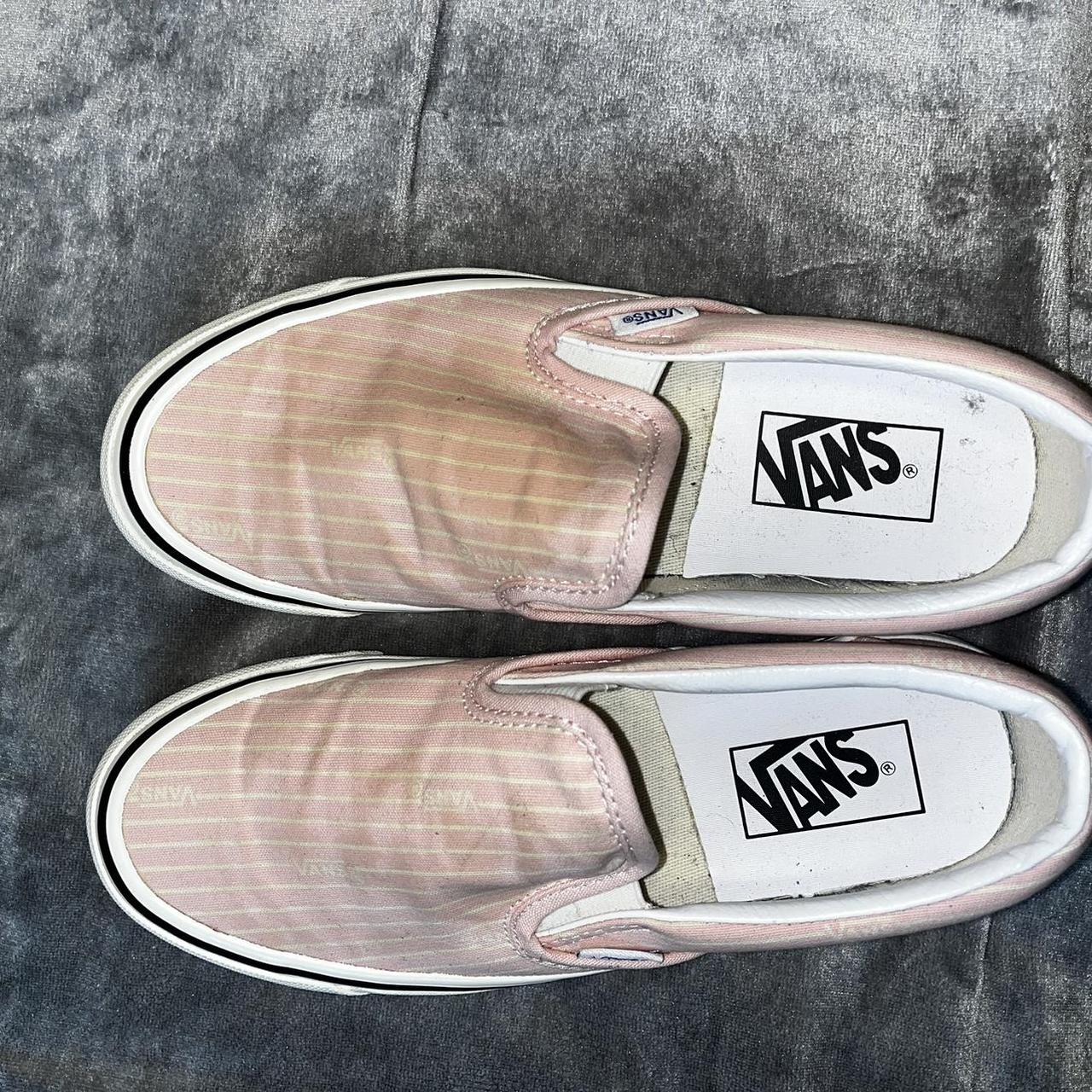 Pink Striped Vans Depop