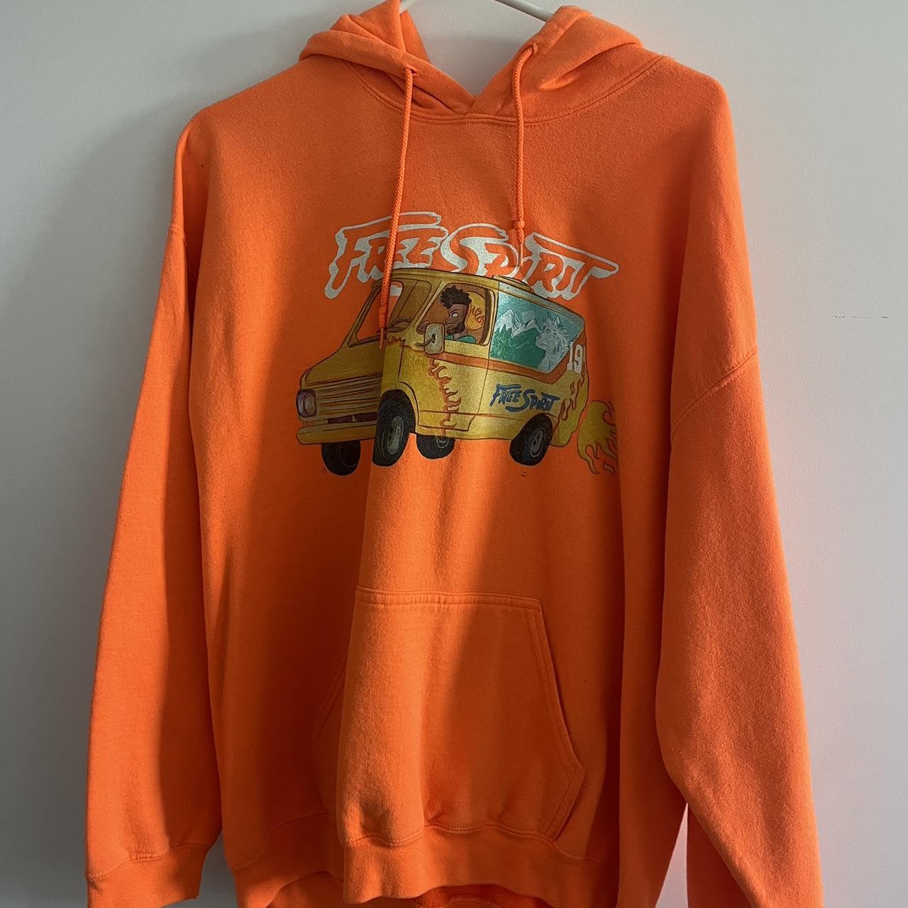 Khalid Free Spirit Tour orange hoodie size L